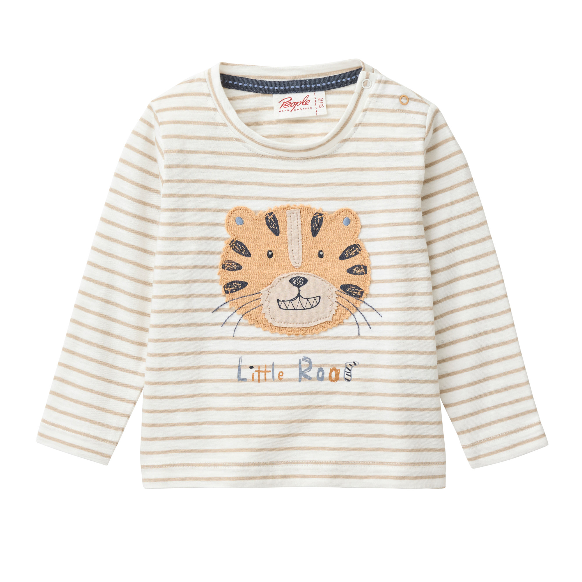 Langarmshirts, People Wear Organic, Beige – Produktansicht