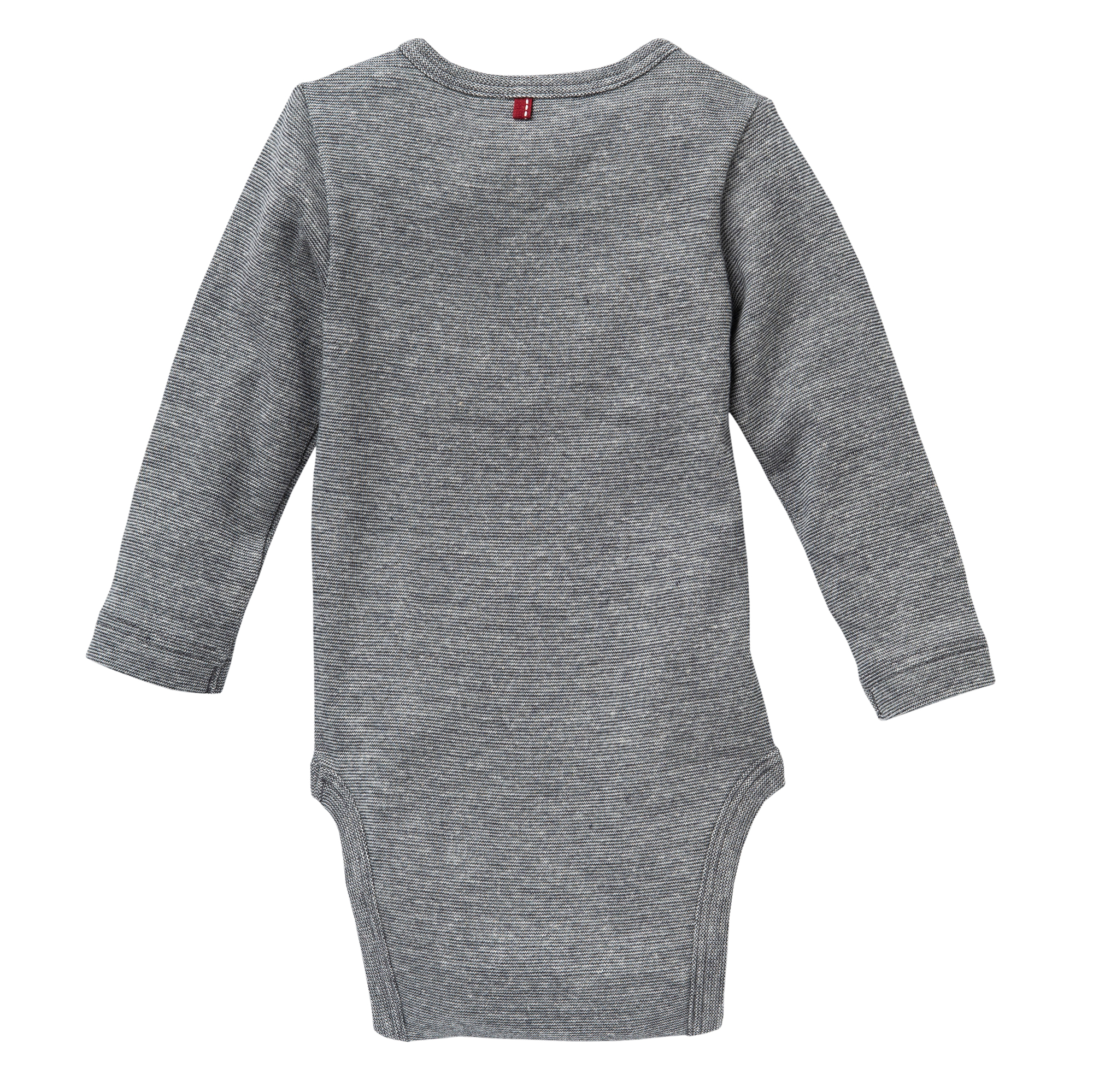 Langarmbodys, People Wear Organic, Grau – Produktansicht