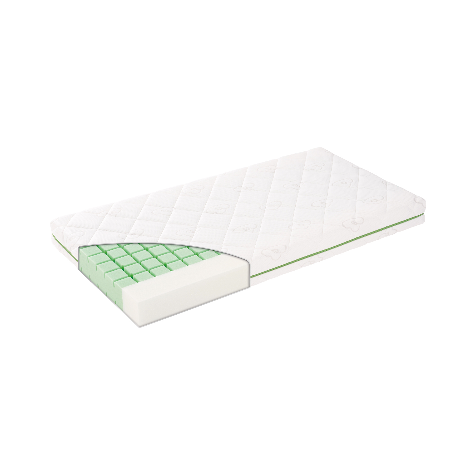 Matratzen 60 x 120 cm, LITTLE ONE, Weiß – Produktansicht