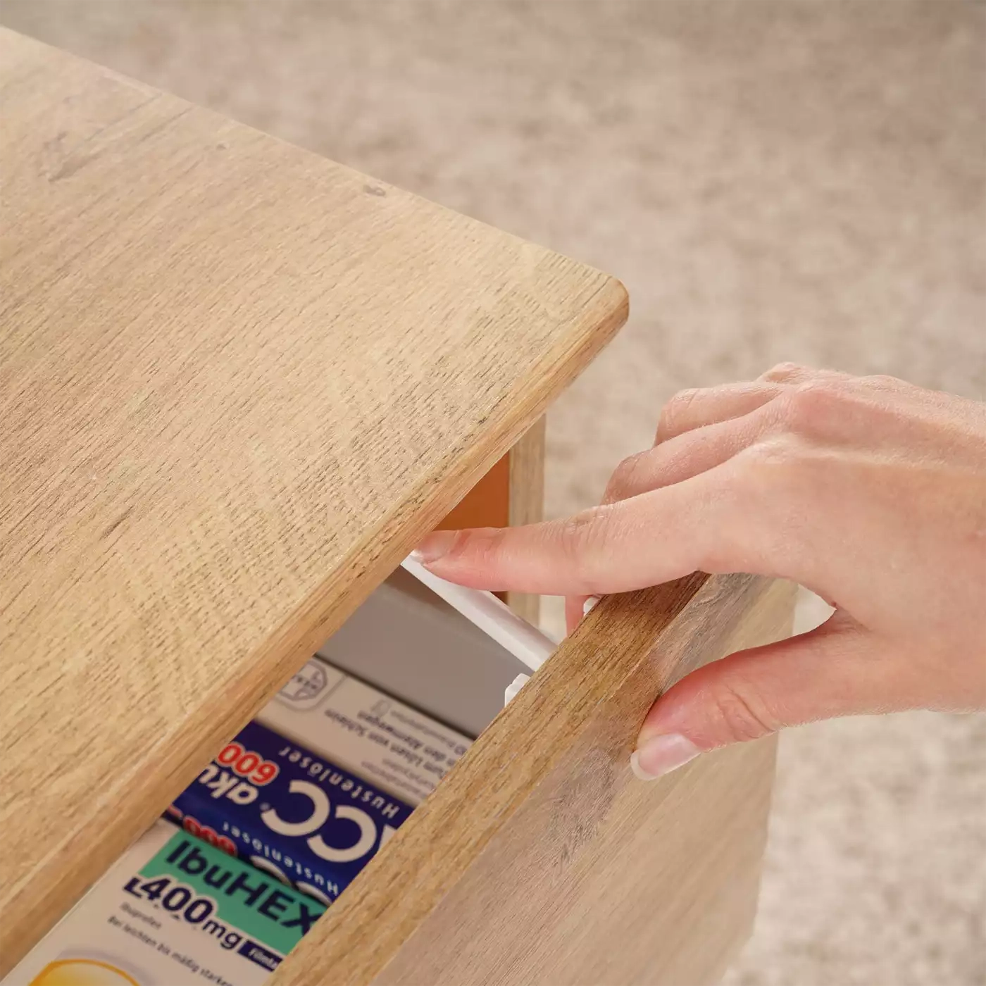 Kindersicherung, reer, Weiß – Produktansicht