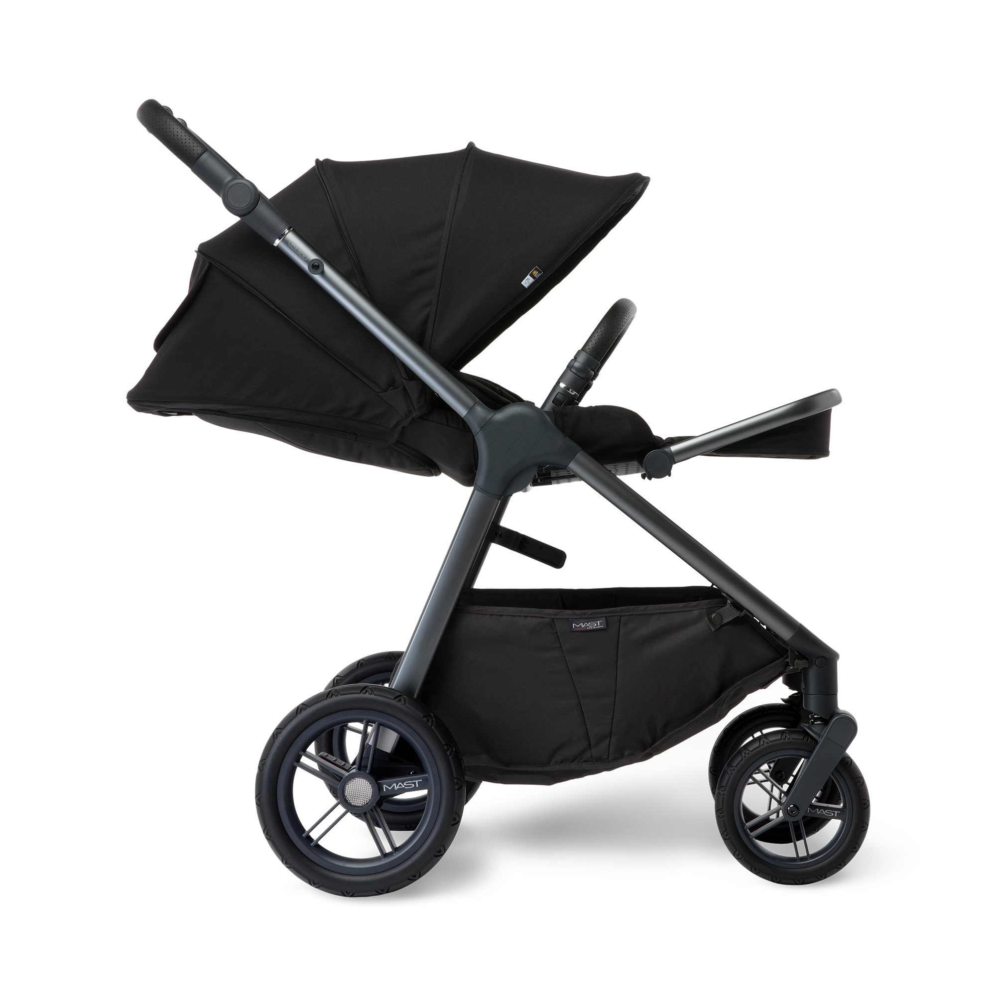 % SALE Kinderwagen, MAST, Schwarz – Produktansicht