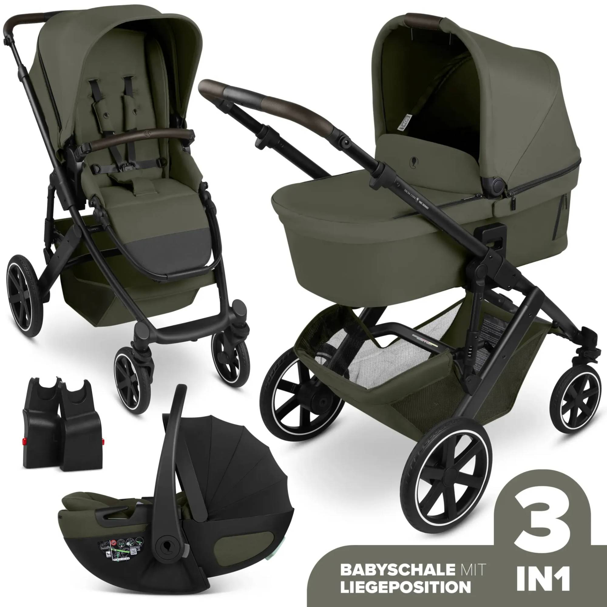 Kinderwagen Komplettsets, ABC DESIGN, Grün – Produktansicht