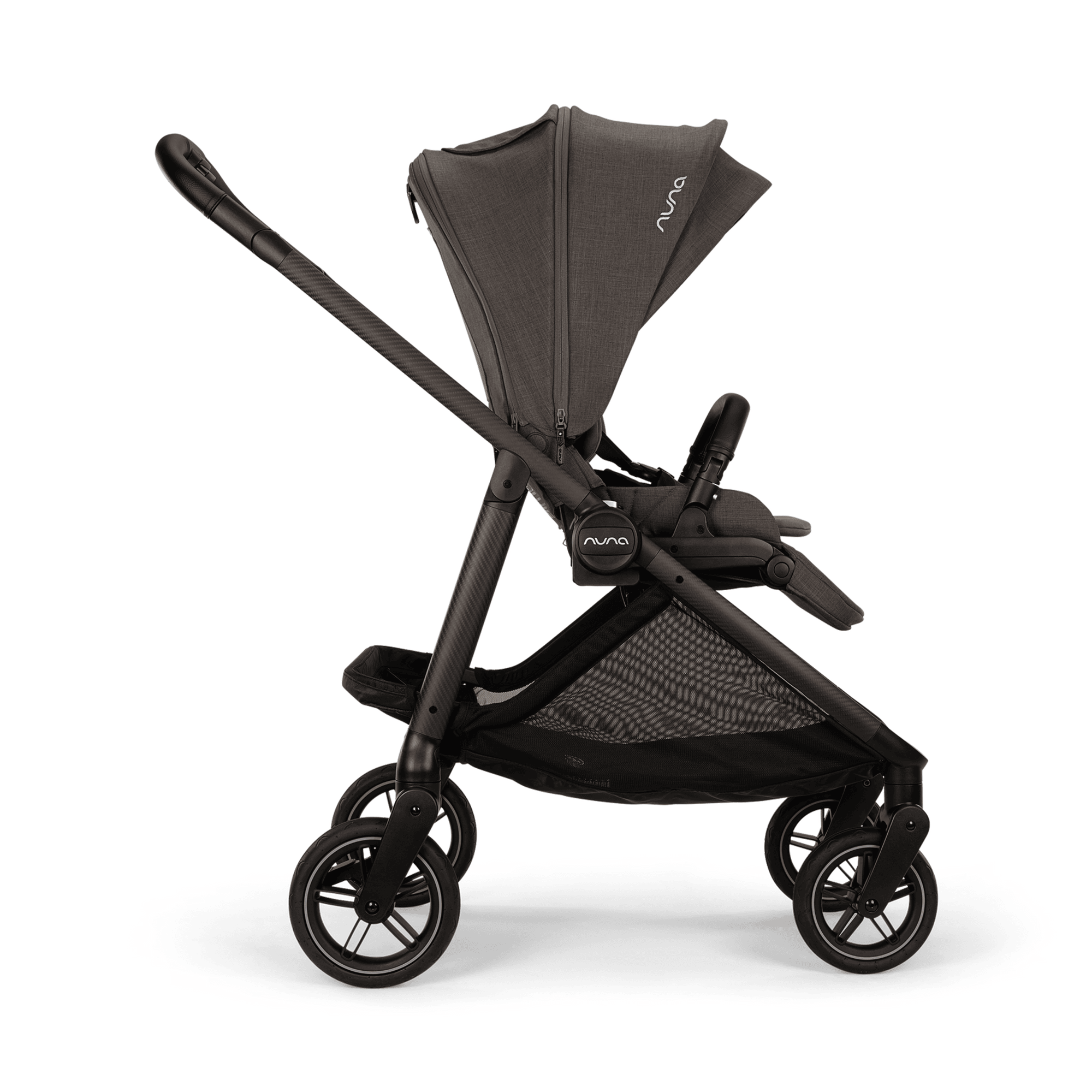 Kombi-Kinderwagen, nuna, Grau – Produktansicht