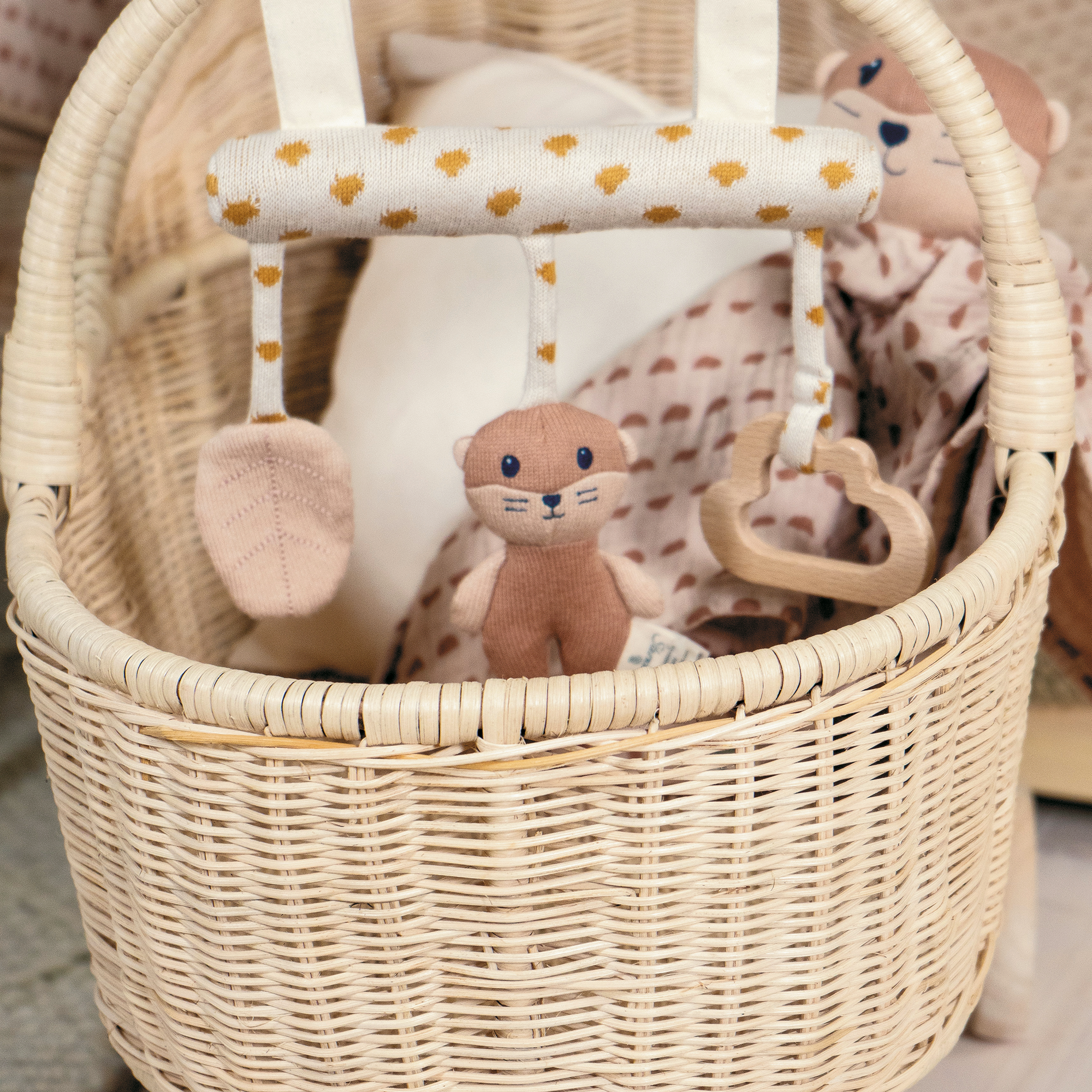 Kinderwagenketten, Sterntaler, Weiß – Produktansicht