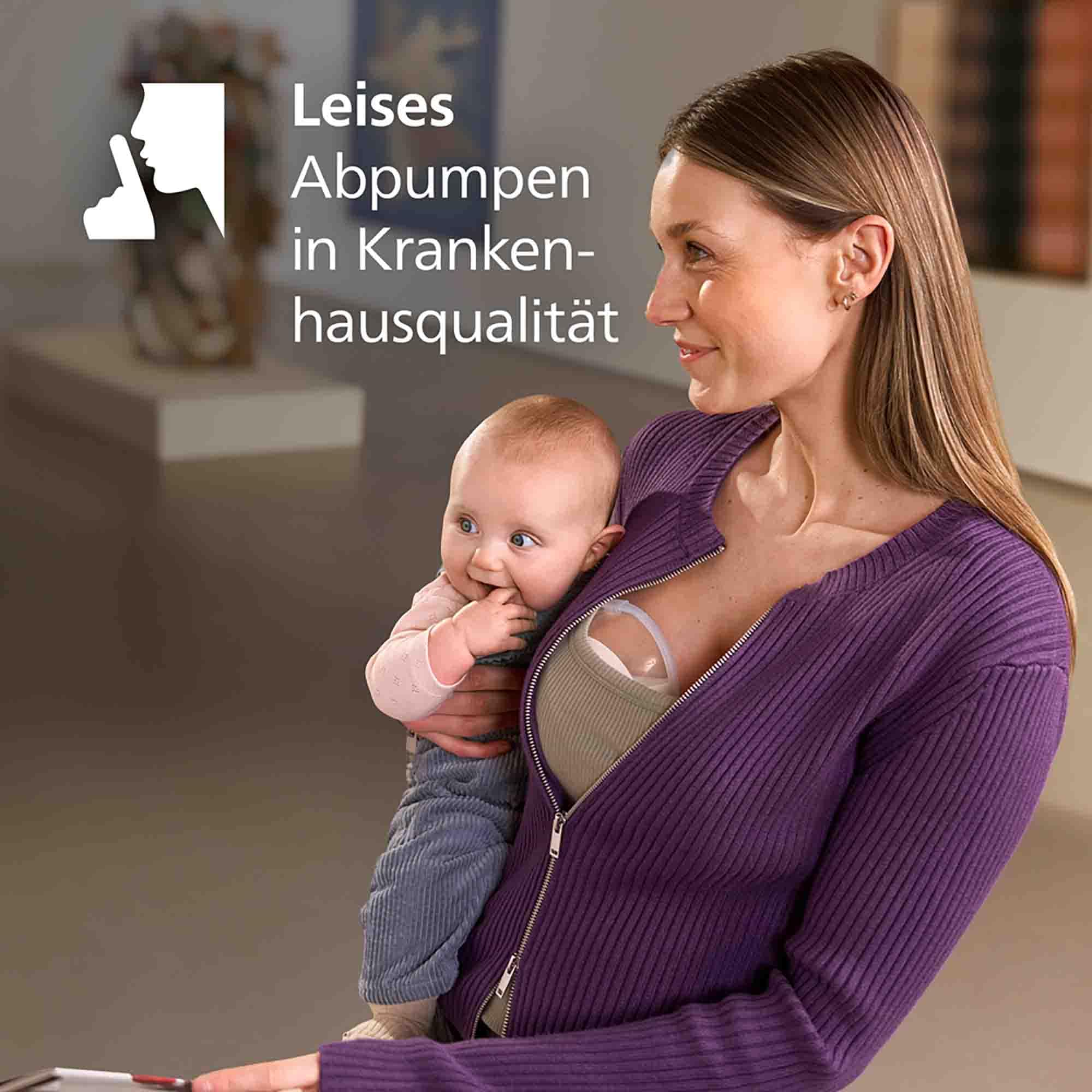 Hands Free Milchpumpen, PHILIPS AVENT, Weiß – Produktansicht