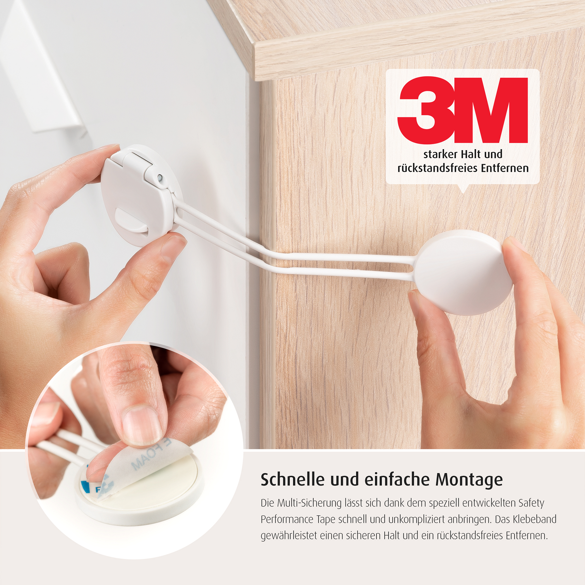 Kindersicherung, reer, Weiß – Produktansicht