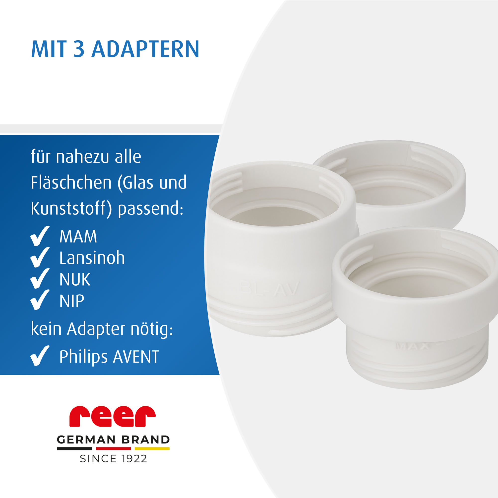 Babykostwärmer, reer, Weiß – Produktansicht