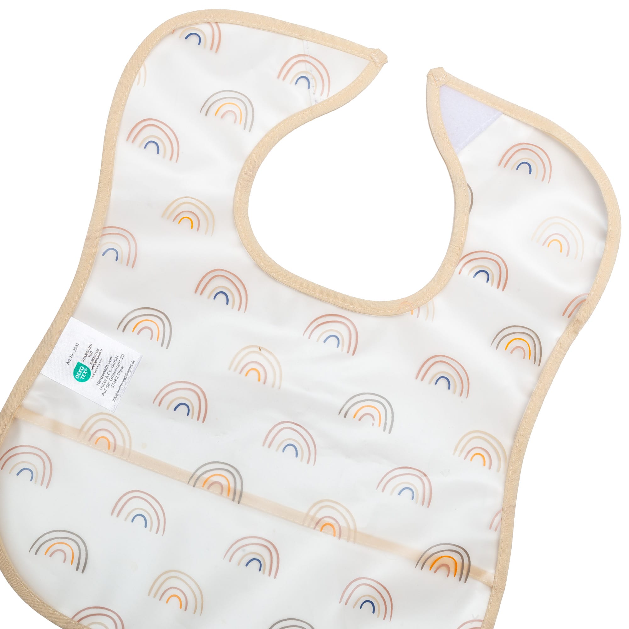 Lätzchen mit Auffangschale, LITTLE ONE, Gelb – Produktansicht