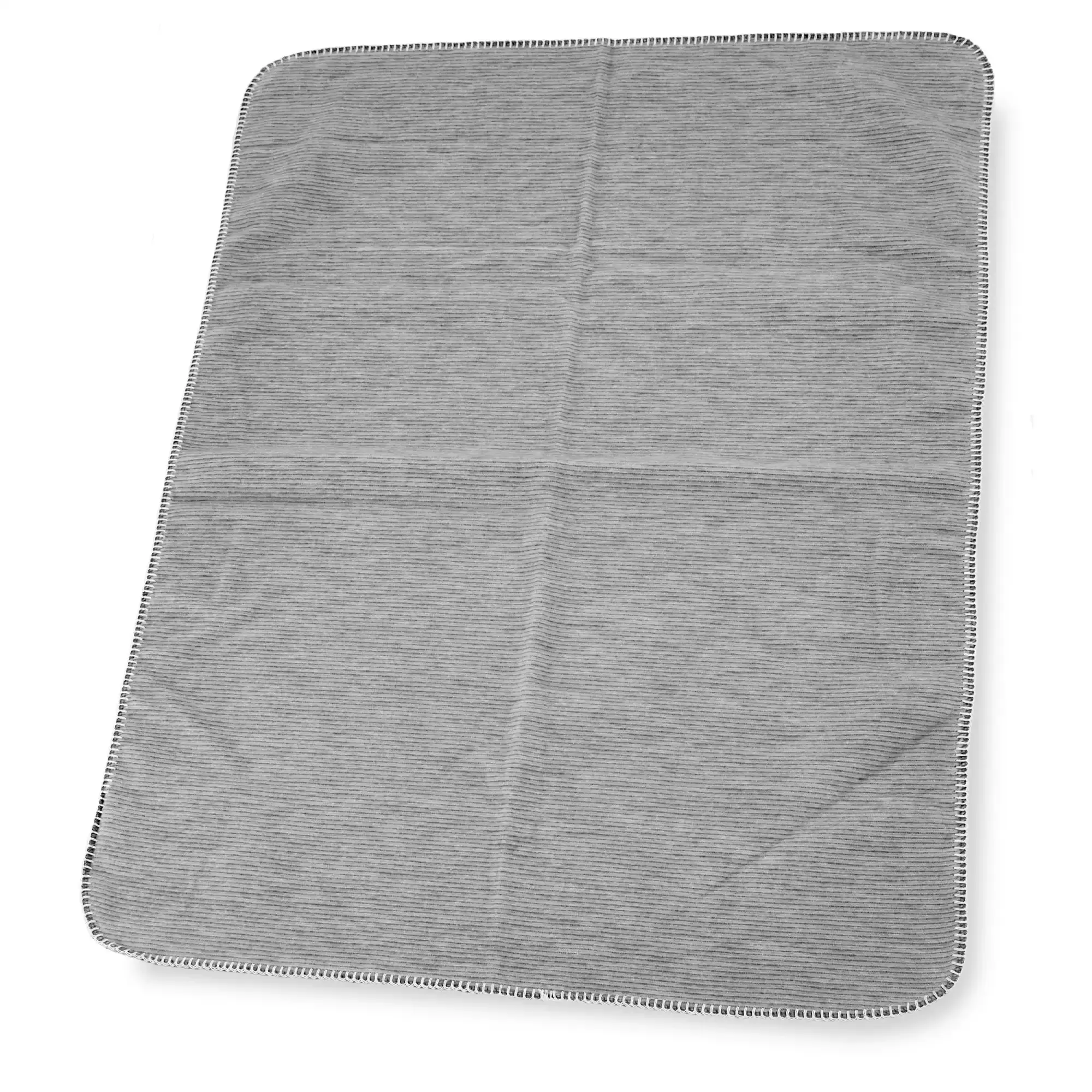 Jacquard Baumwolldecke Lausanne IBENA Grau 2000573318807 2