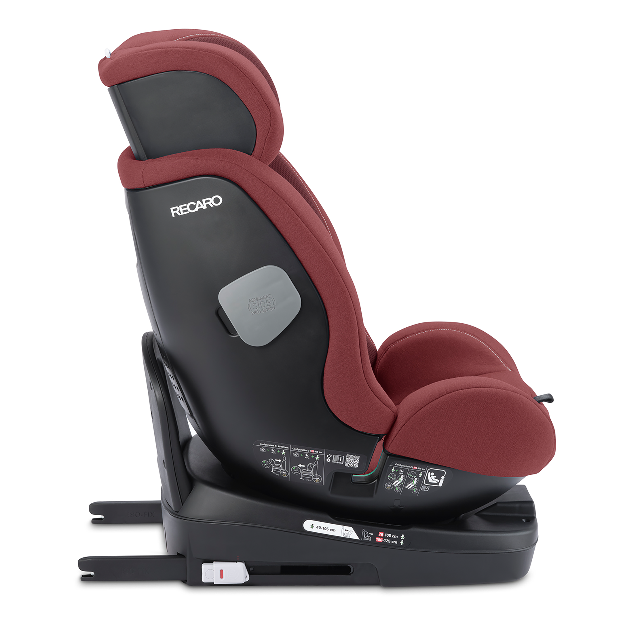 Reboarder 0-18 kg, Gruppe 0+/1, RECARO, Rot – Produktansicht