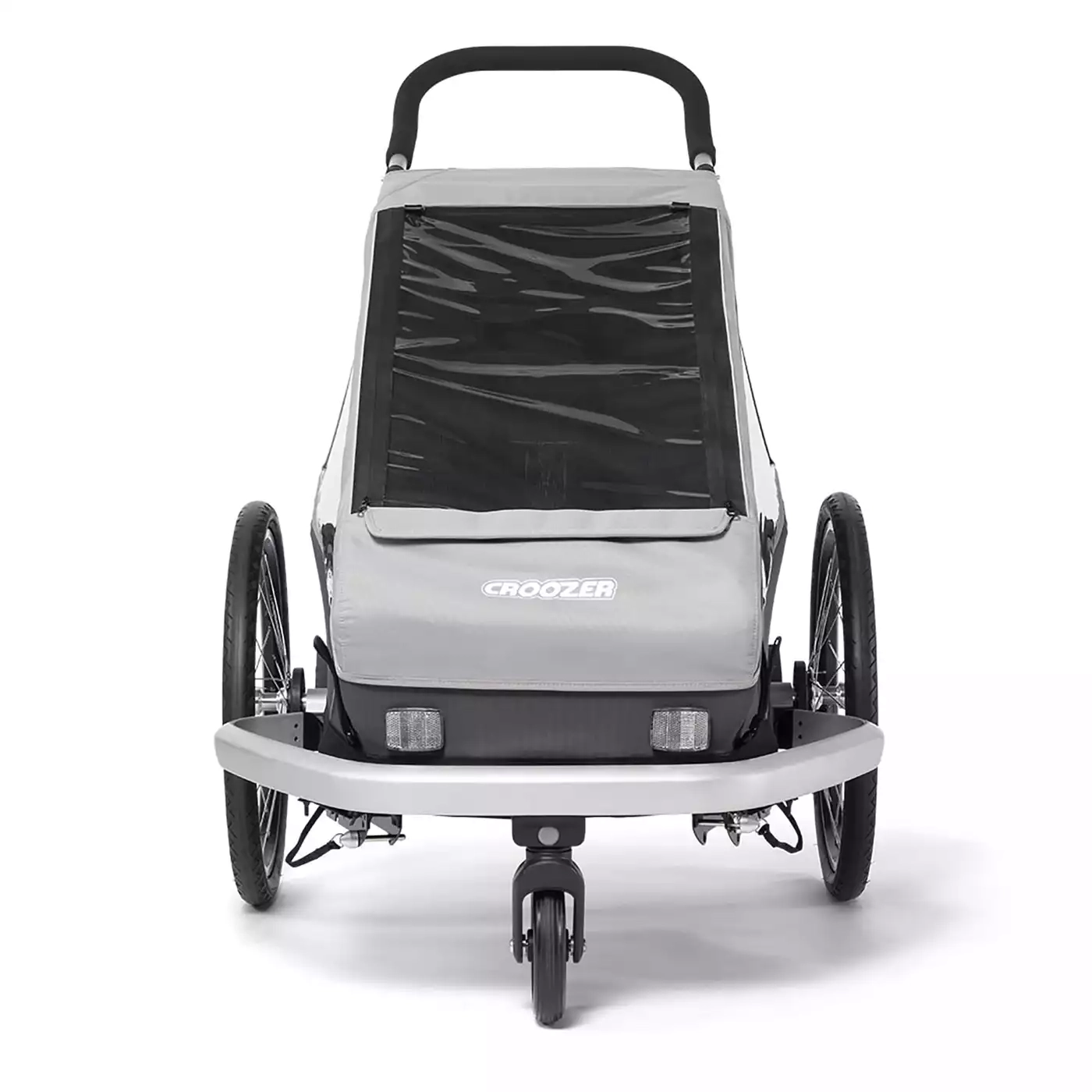 Fahrradanhänger, Croozer, Grau – Produktansicht
