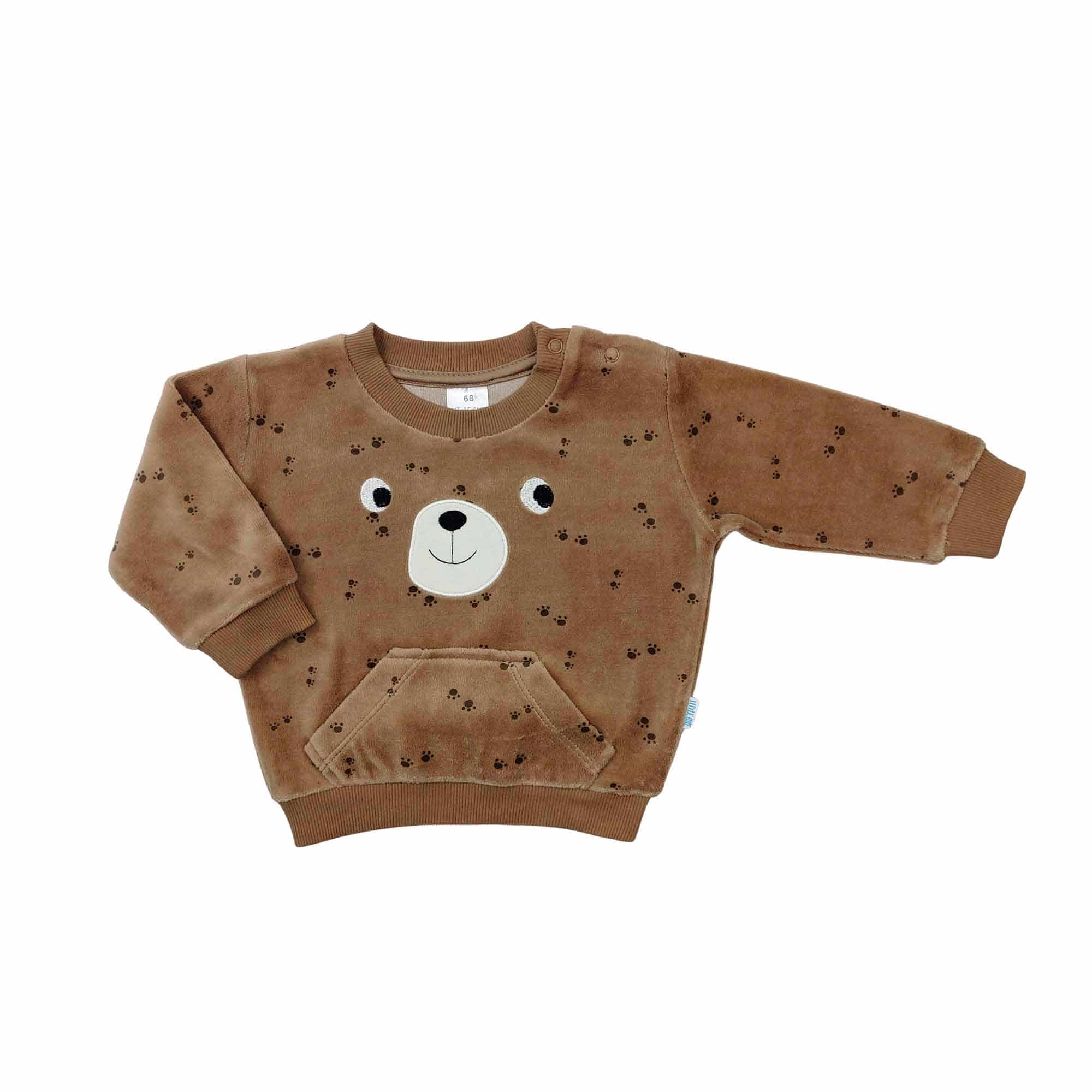 Pullover & Sweatshirts, LITTLE ONE, Braun – Besonderheit: aus 80% Baumwolle