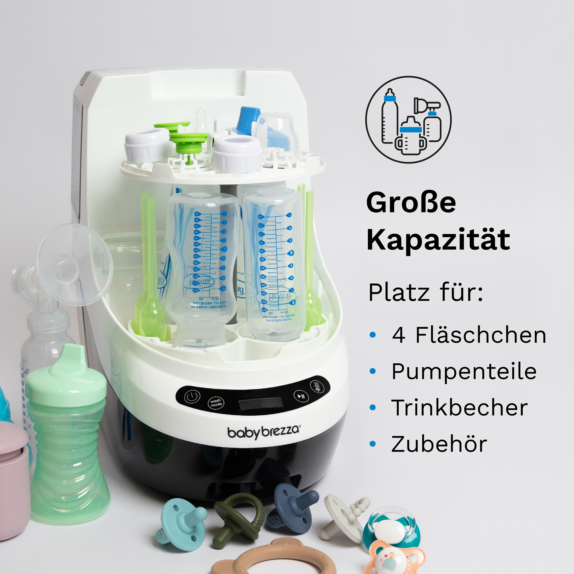 Vaporisatoren, babybrezza, Weiß – Produktansicht