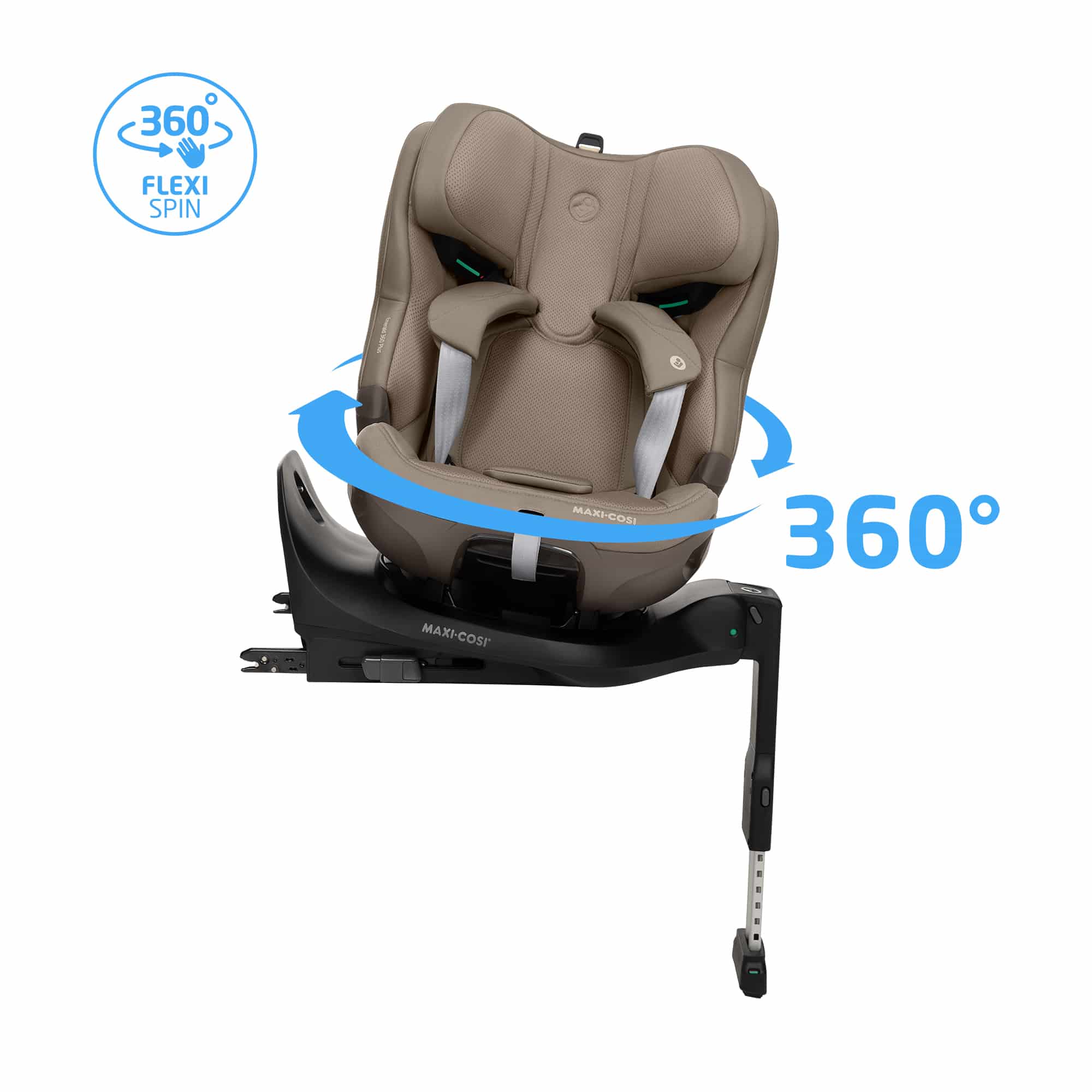 Maxi-Cosi™ Gruppe 1/2/3, MAXI-COSI Premium, Orange – Besonderheit: 360° Rotationssystem sorgt für müheloses Drehen mit einer Hand