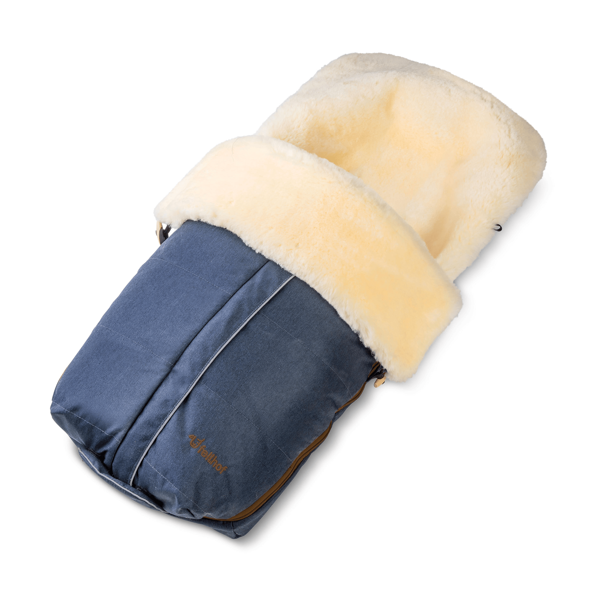 Fußsäcke & Decken, fellhof, Blau – Besonderheit: Innen: 100% Merino-Lammfell