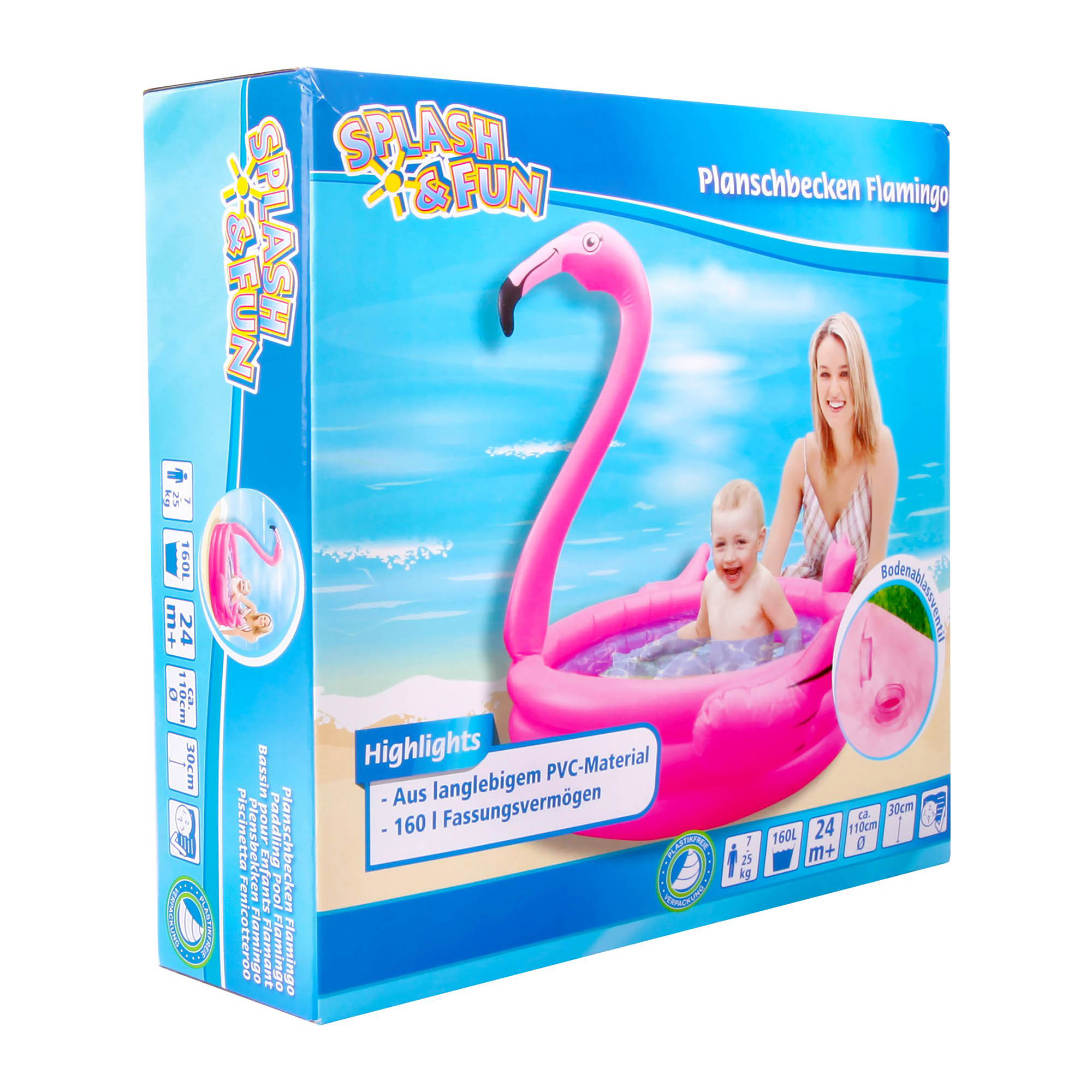 Planschbecken Flamingo SPLASH & FUN Pink 2000584513109 2