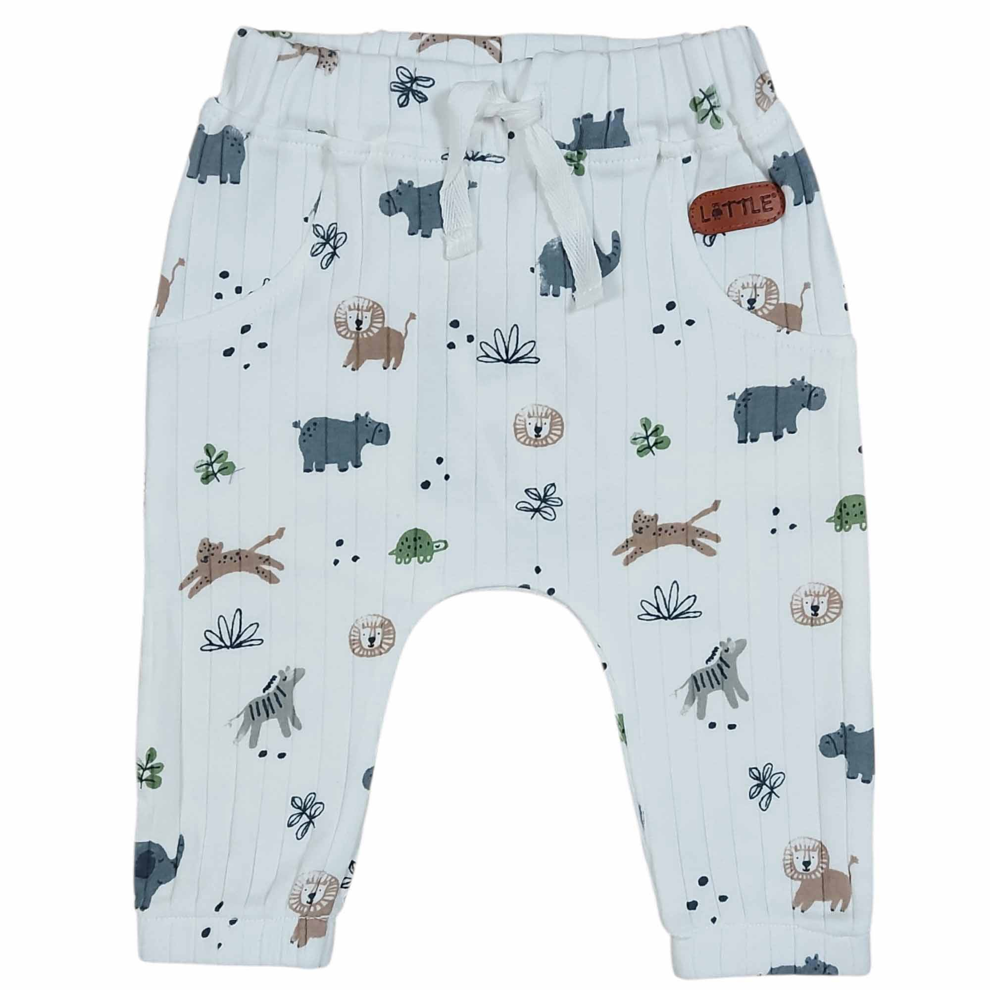 Lange Hosen, LITTLE, Weiß – Besonderheit: niedliches Design