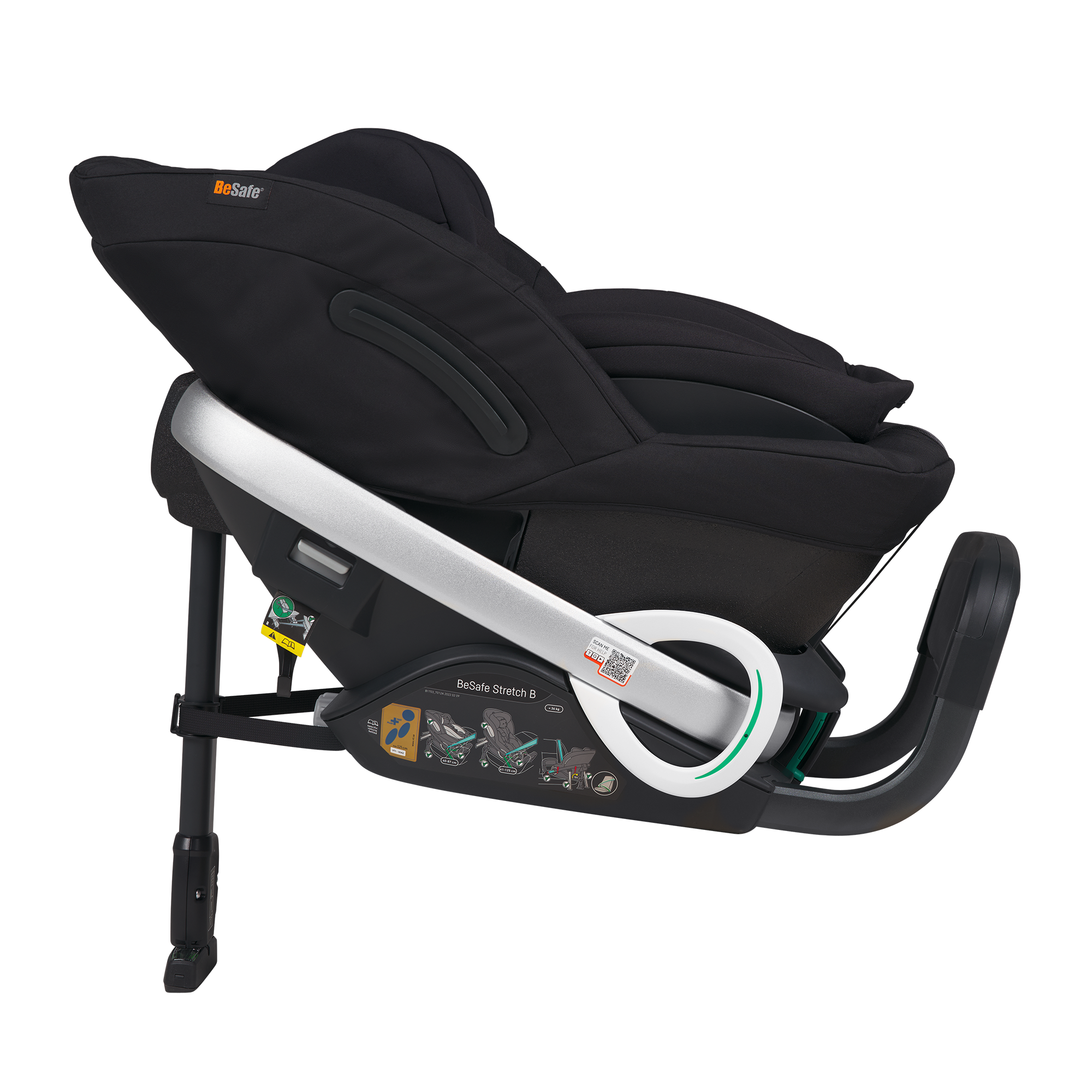 Reboarder 0-18 kg, Gruppe 0+/1, BeSafe, Schwarz – Produktansicht