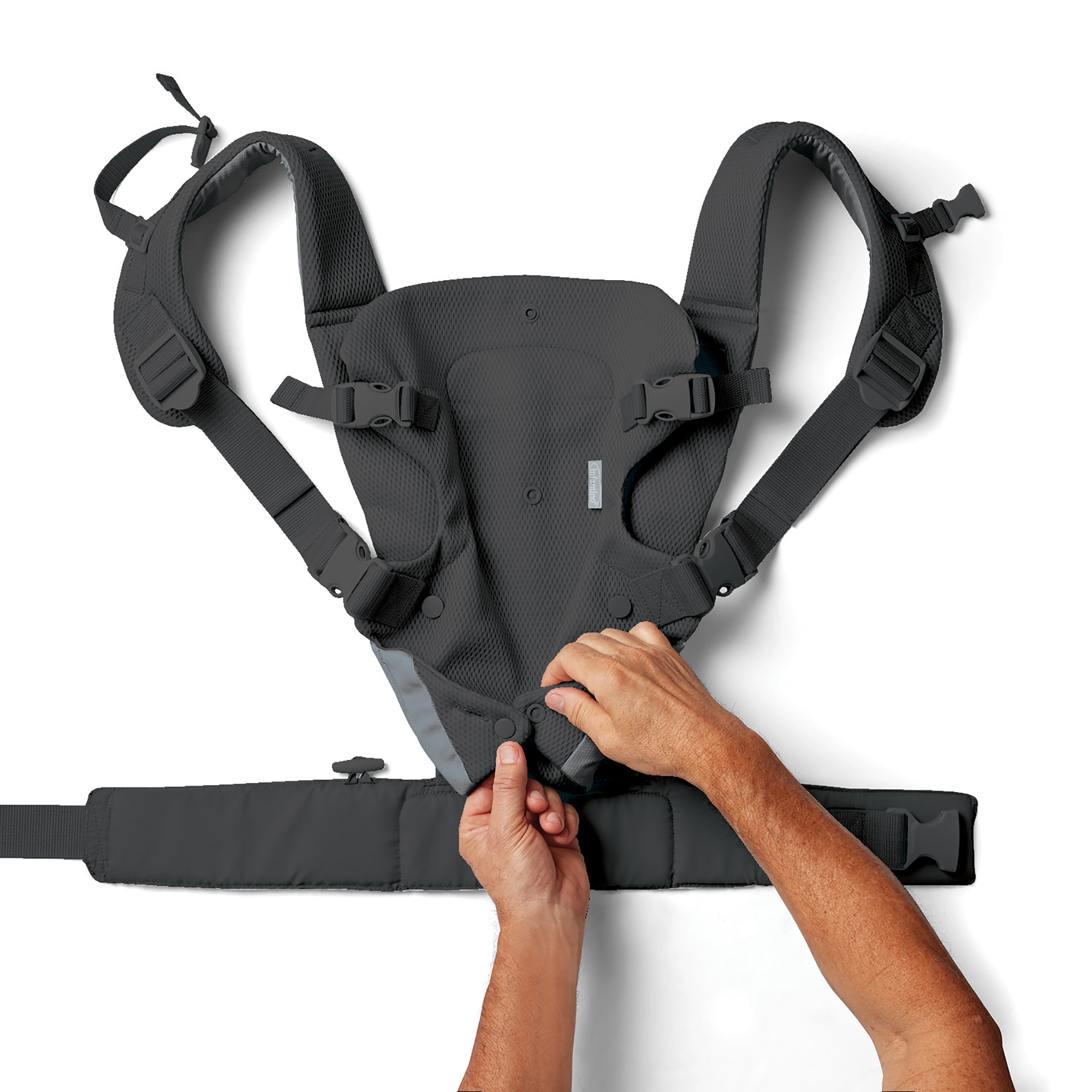 Fullbuckle Tragen, infantino, Schwarz – Produktansicht