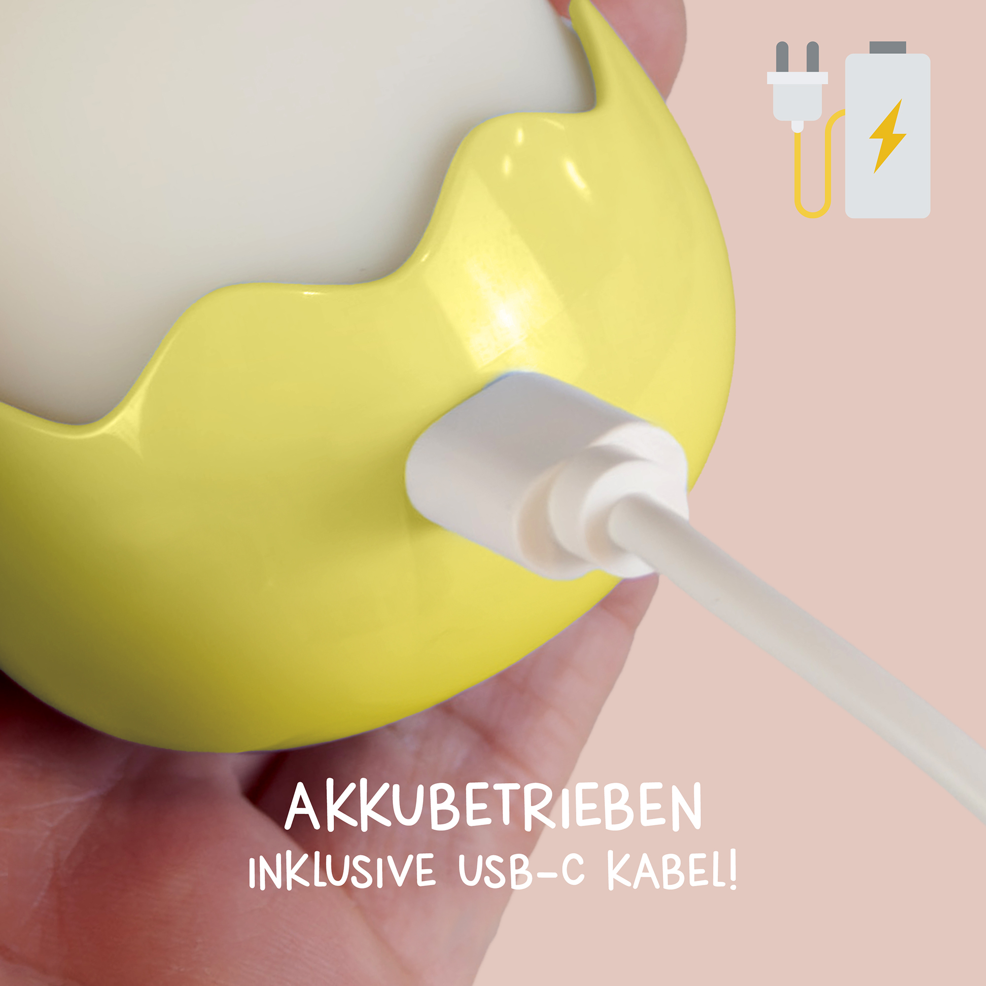 Nachtlichter, MegaLight, Gelb – Produktansicht