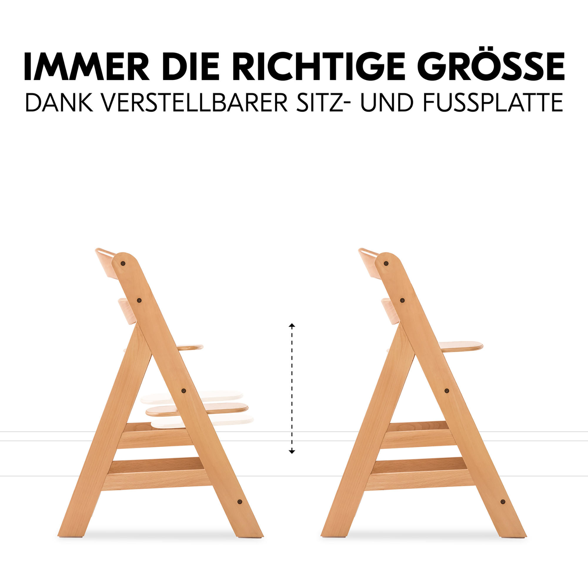 Treppenhochstühle, hauck, Grau – Produktansicht