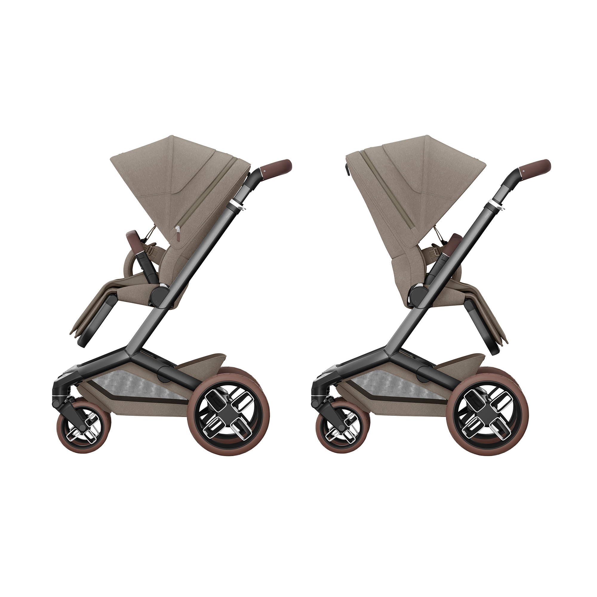 Kombi-Kinderwagen, MAXI-COSI Premium, Braun – Produktansicht