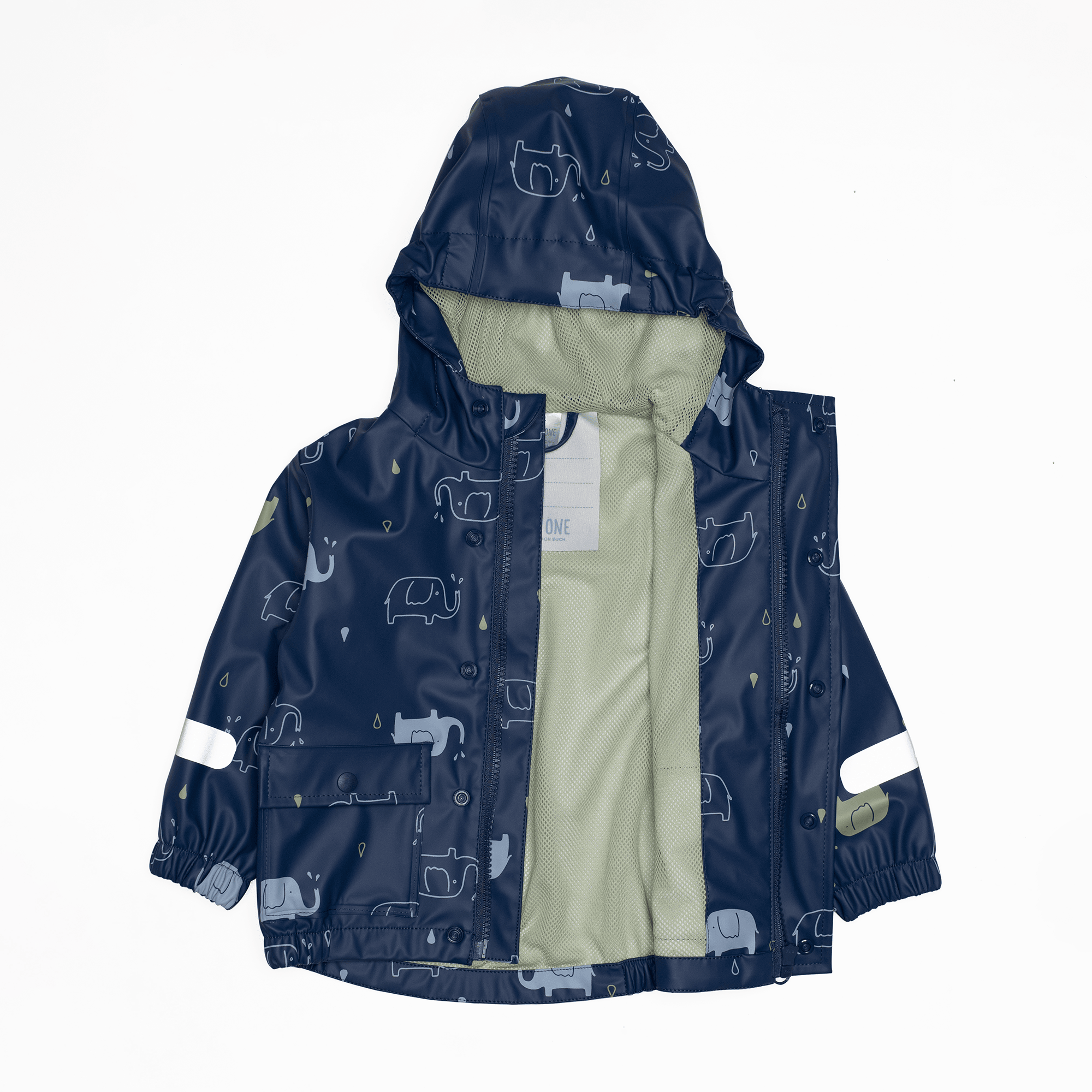 Regenjacken, LITTLE ONE, Blau – Besonderheit: mit reflektierenden Highlights an den Ärmeln