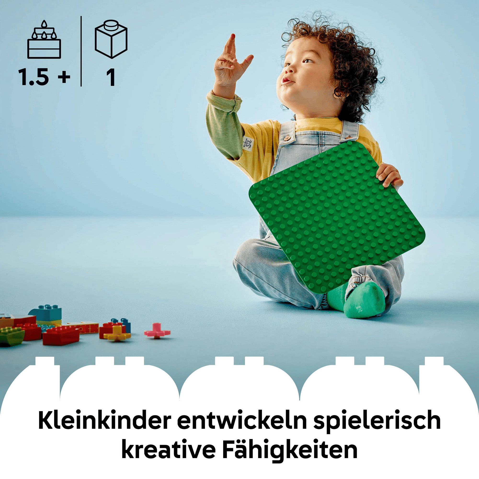 Konstruktionsspielzeug, LEGO, Grün – Produktansicht