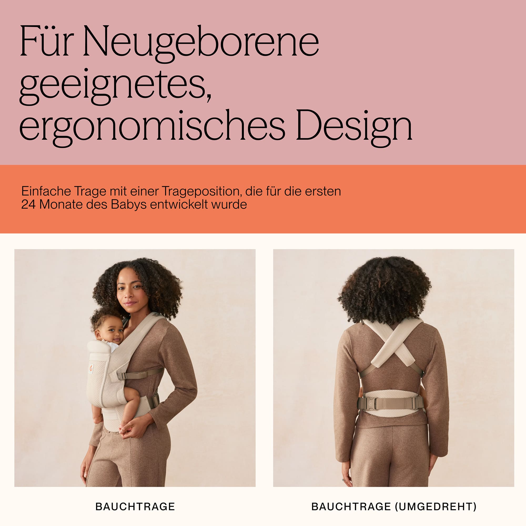 Babytragen, ERGObaby, Schwarz – Produktansicht