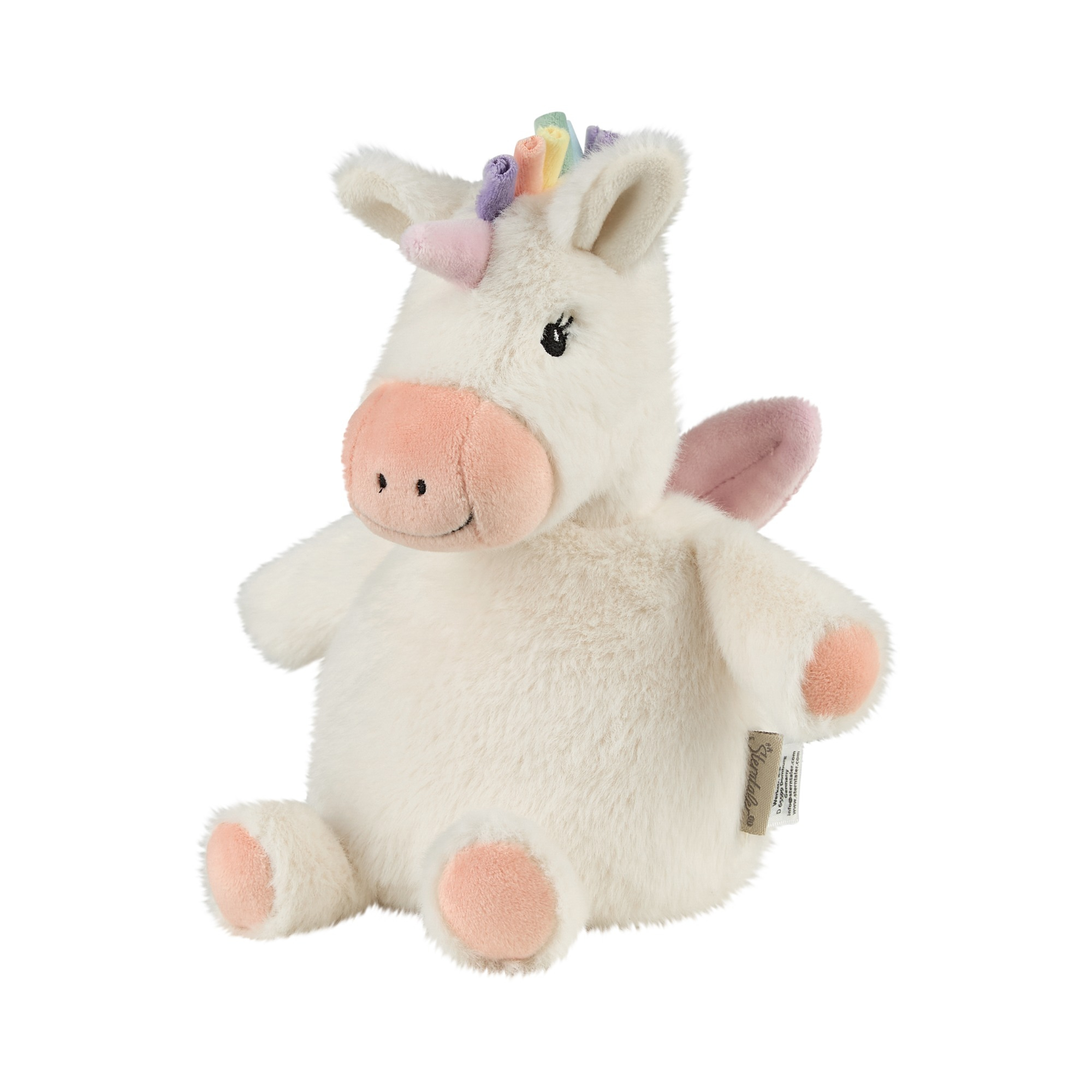 Kuscheltiere, Sterntaler, Beige – Besonderheit: Einhorn zum Kuscheln und Spielen