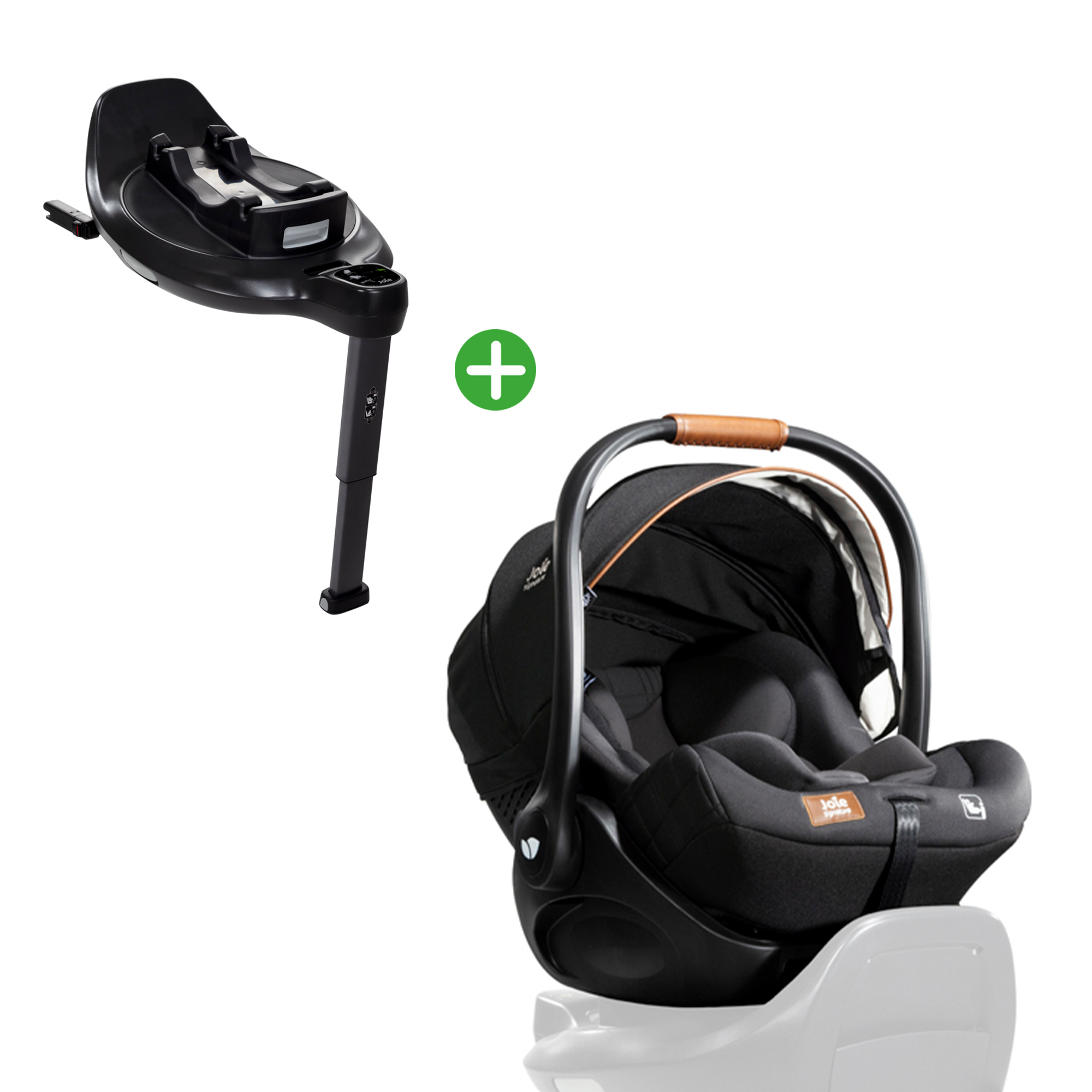 Babyschalen 0-13 kg, Gruppe 0+, Joie signature, Schwarz – Besonderheit: Set besteht aus Babyschale und Basisstation