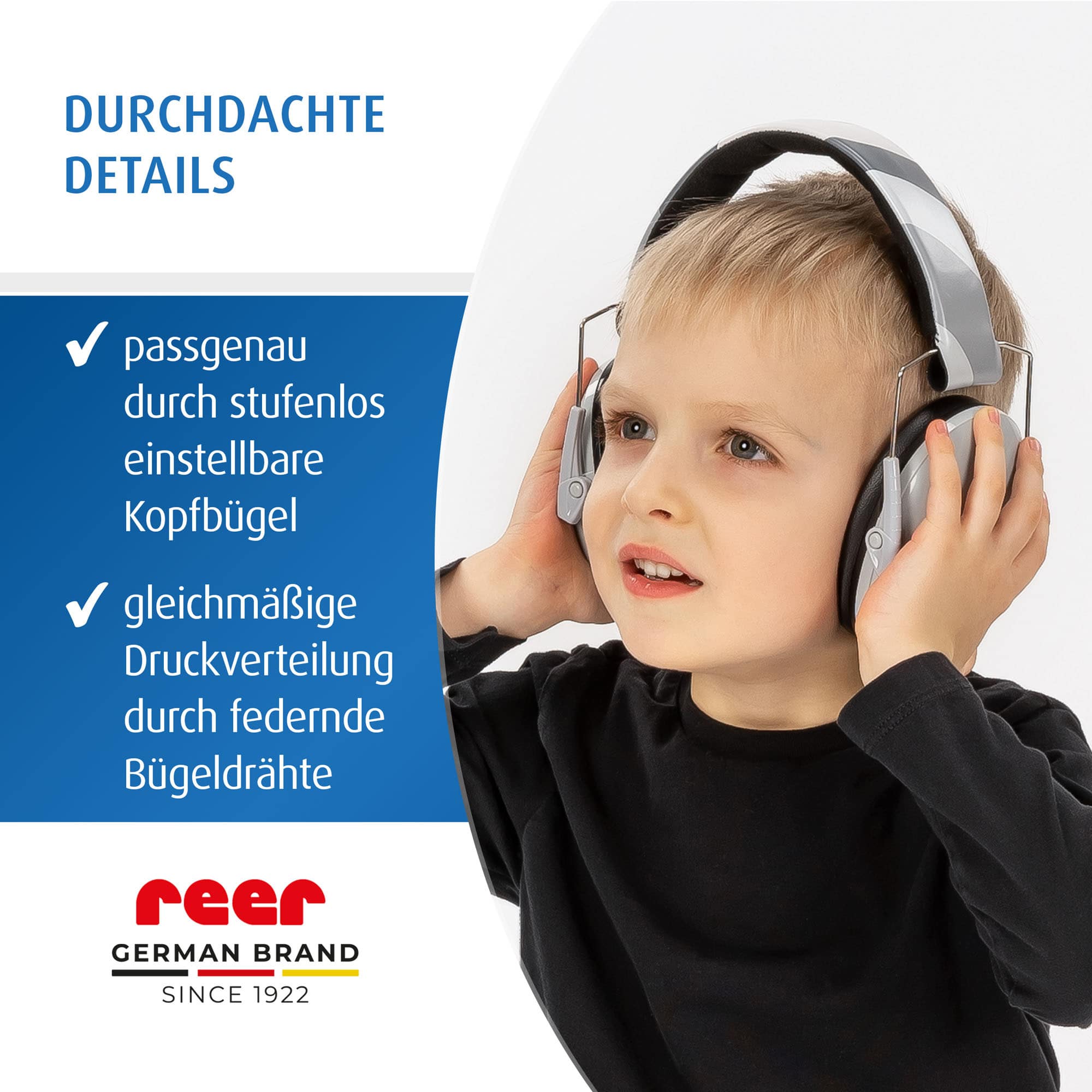 Gehörschutz, reer, Grau – Produktansicht