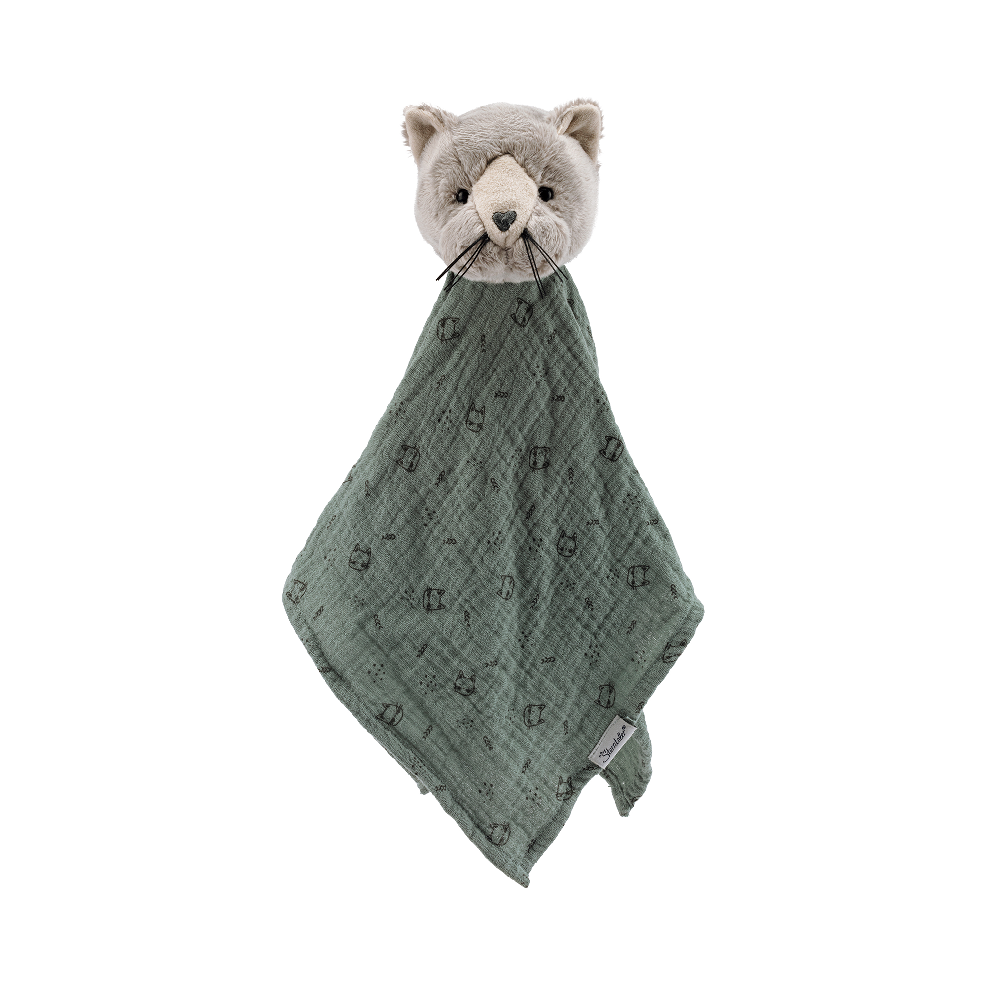 Schmusetücher, Sterntaler, Grau – Produktansicht