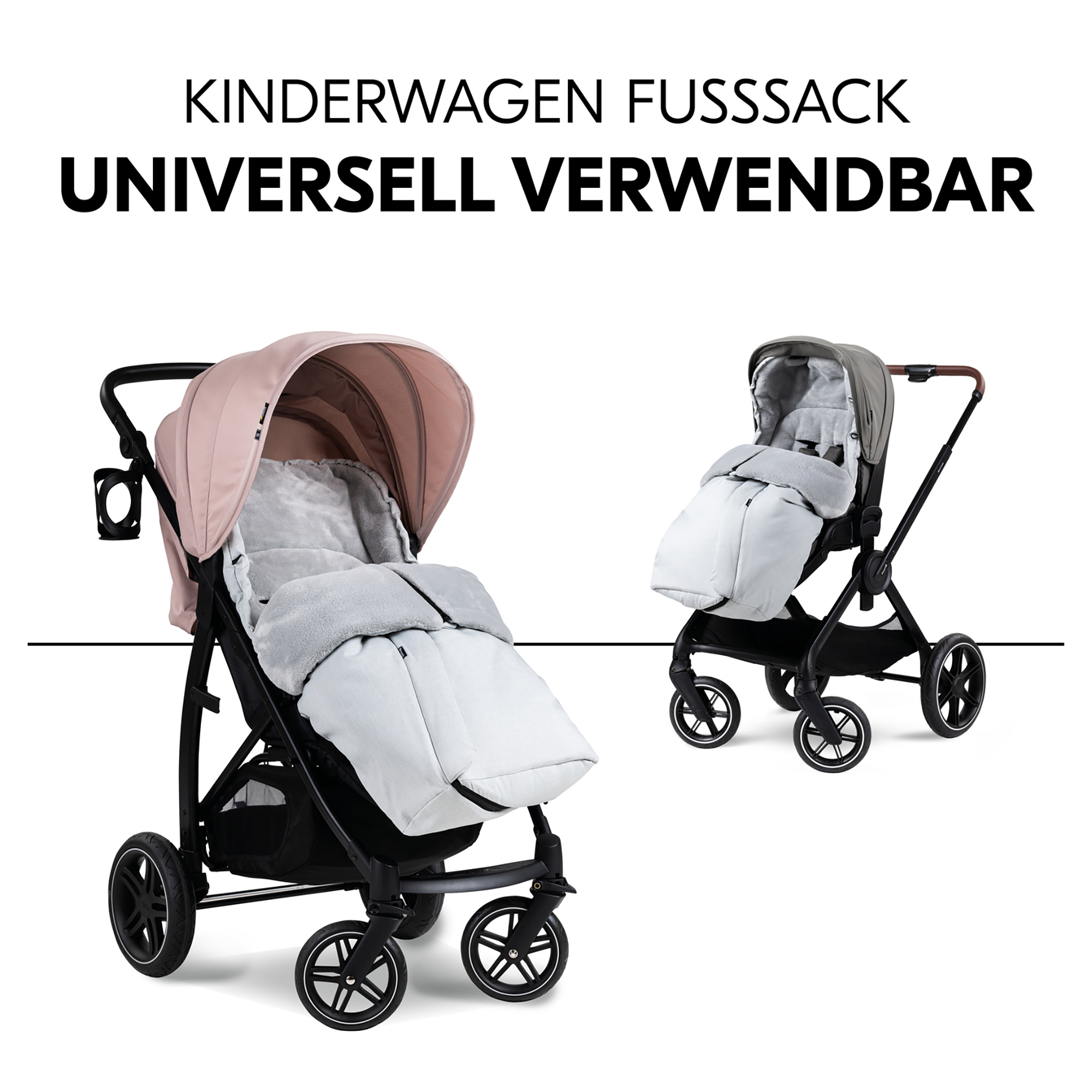 Fußsäcke & Decken, hauck, Grau – Produktansicht