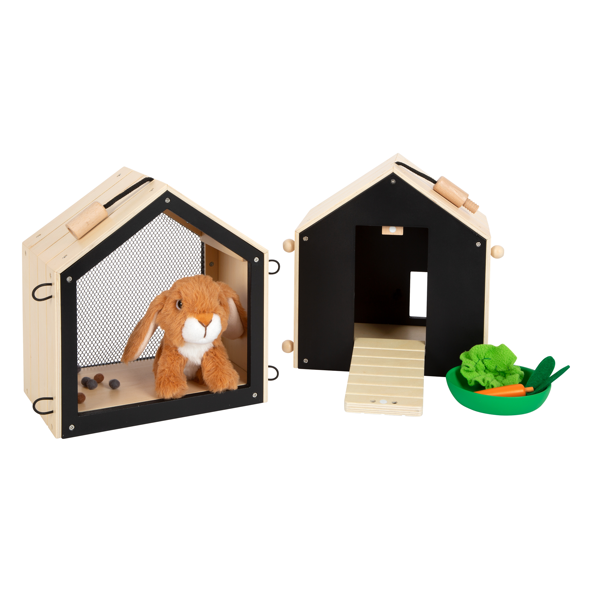 Holzfiguren, small foot, Mehrfarbig – Produktansicht
