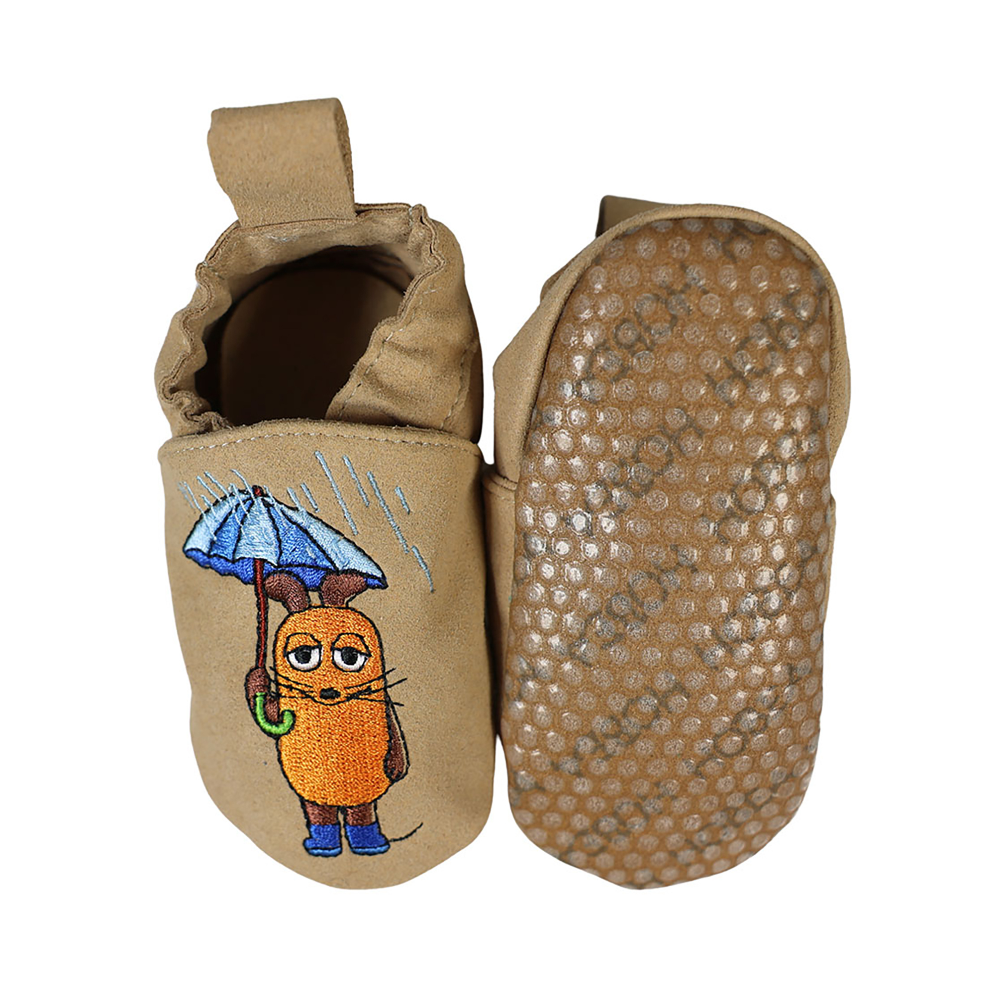 Krabbelschuhe, HOBEA, Beige – Produktansicht