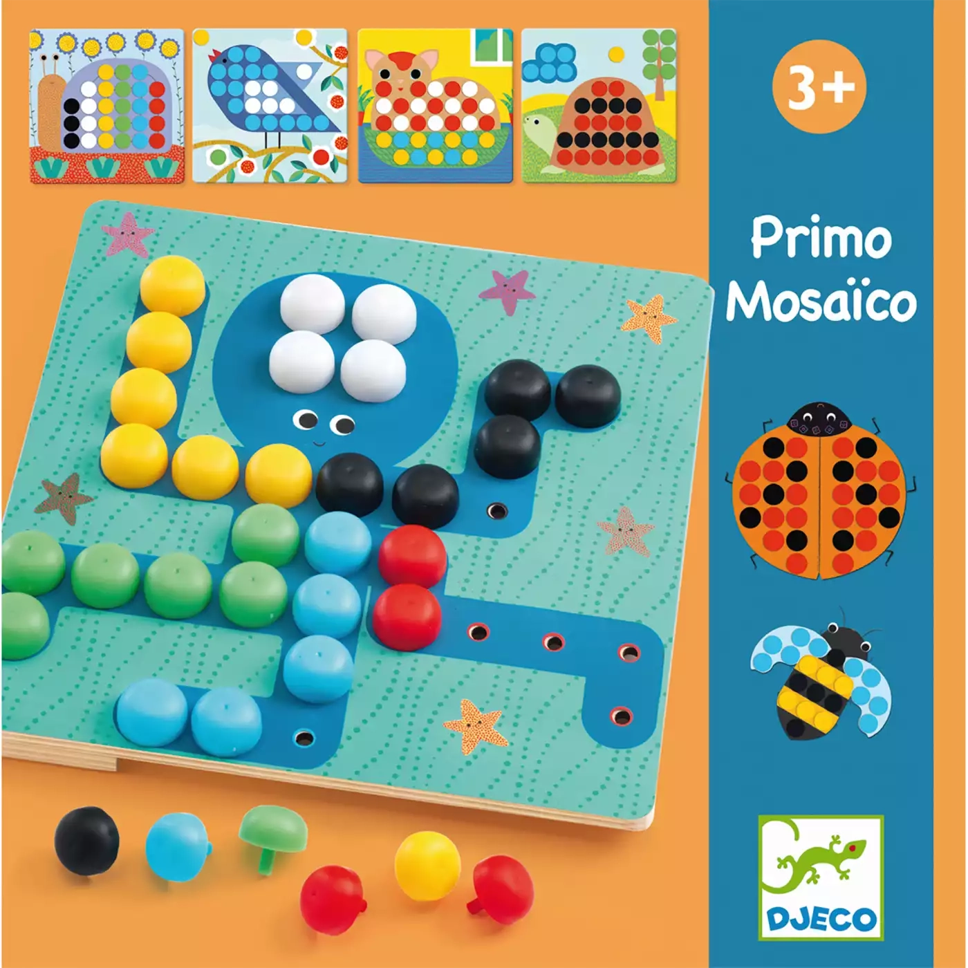 Holzspielzeug, DJECO, Mehrfarbig – Produktansicht
