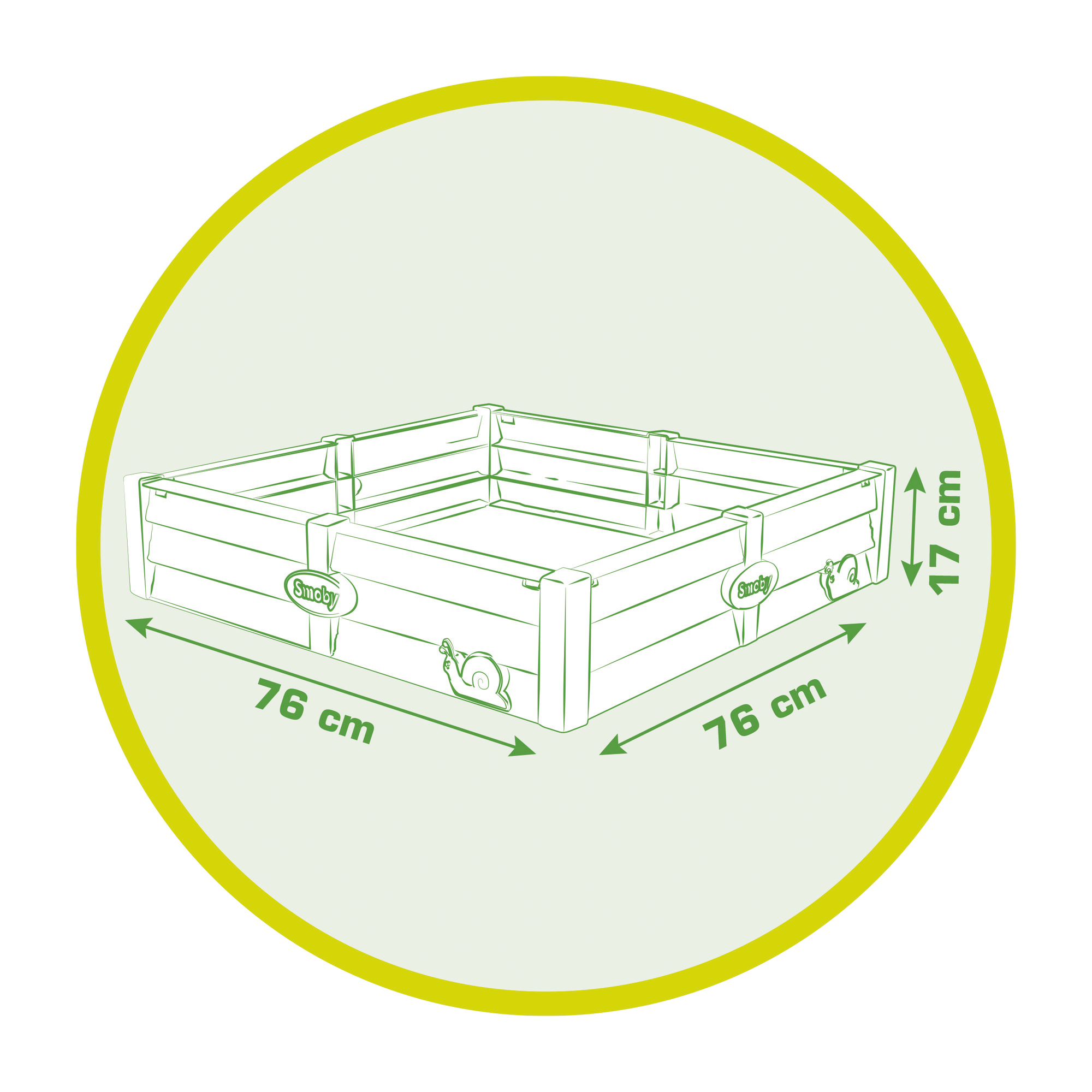 Sandkasten, Smoby, Grau – Produktansicht