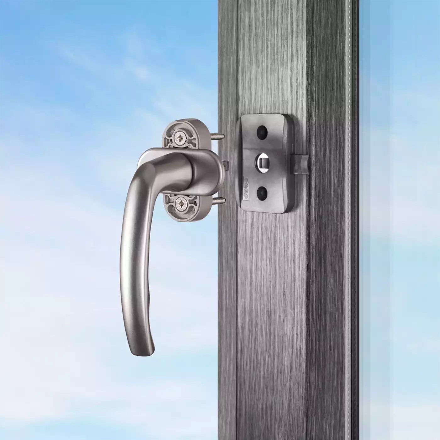 Kindersicherung, reer, Grau – Produktansicht