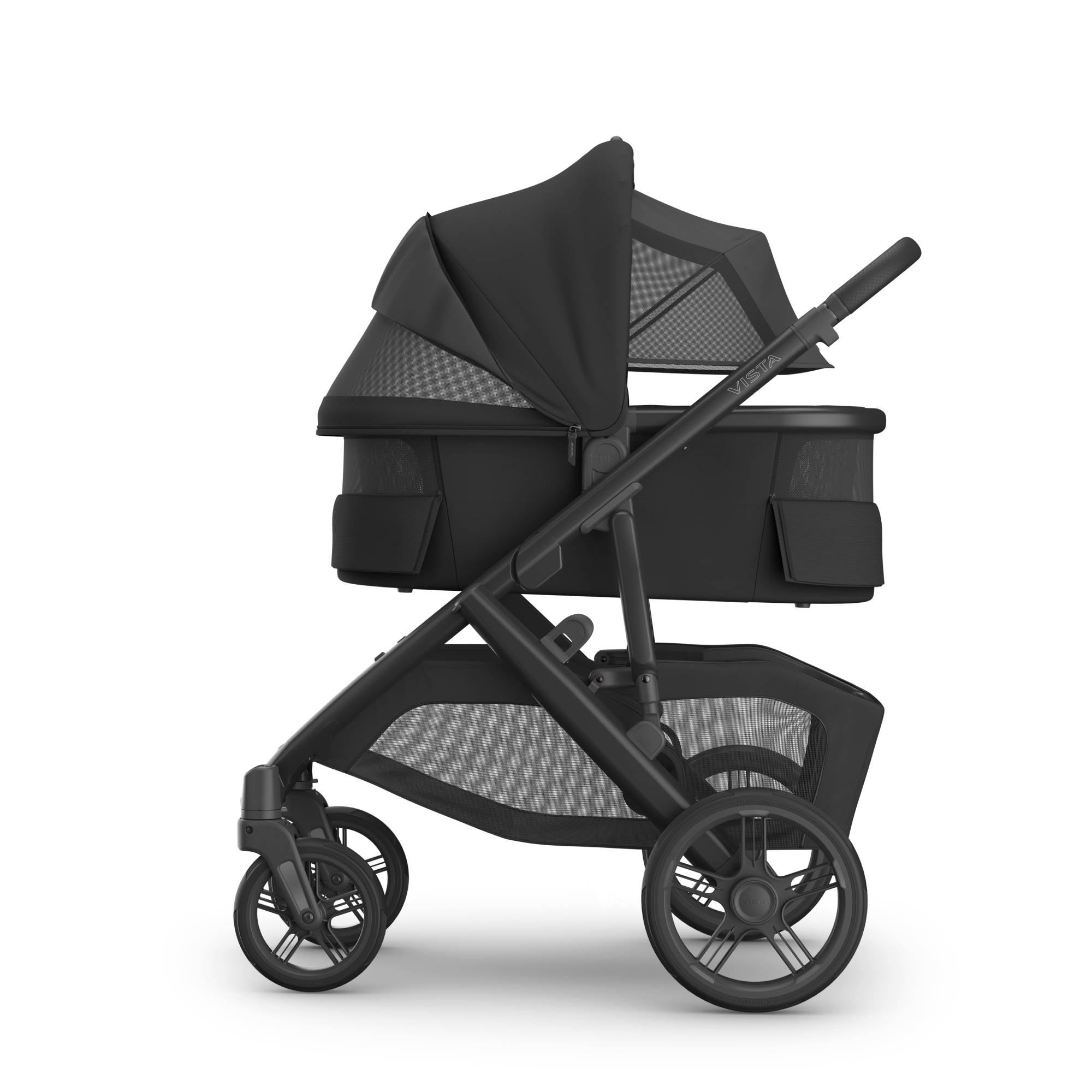 Kombi-Kinderwagen, UPPAbaby, Schwarz – Produktansicht