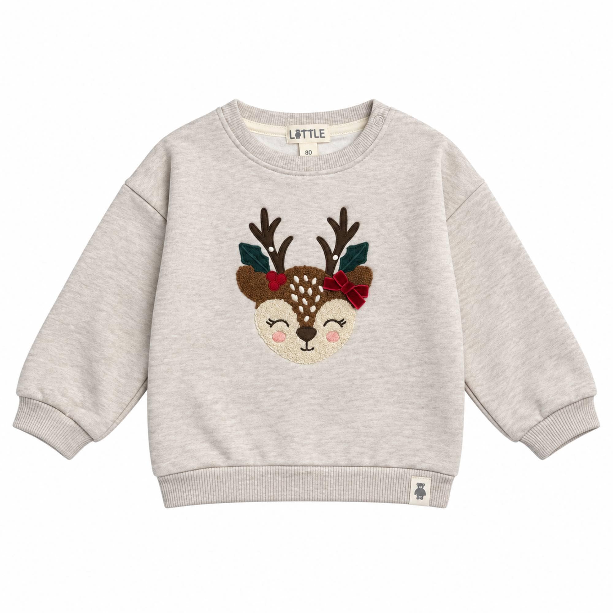 Pullover & Sweatshirts, LITTLE, Beige – Besonderheit: aus 80% Baumwolle
