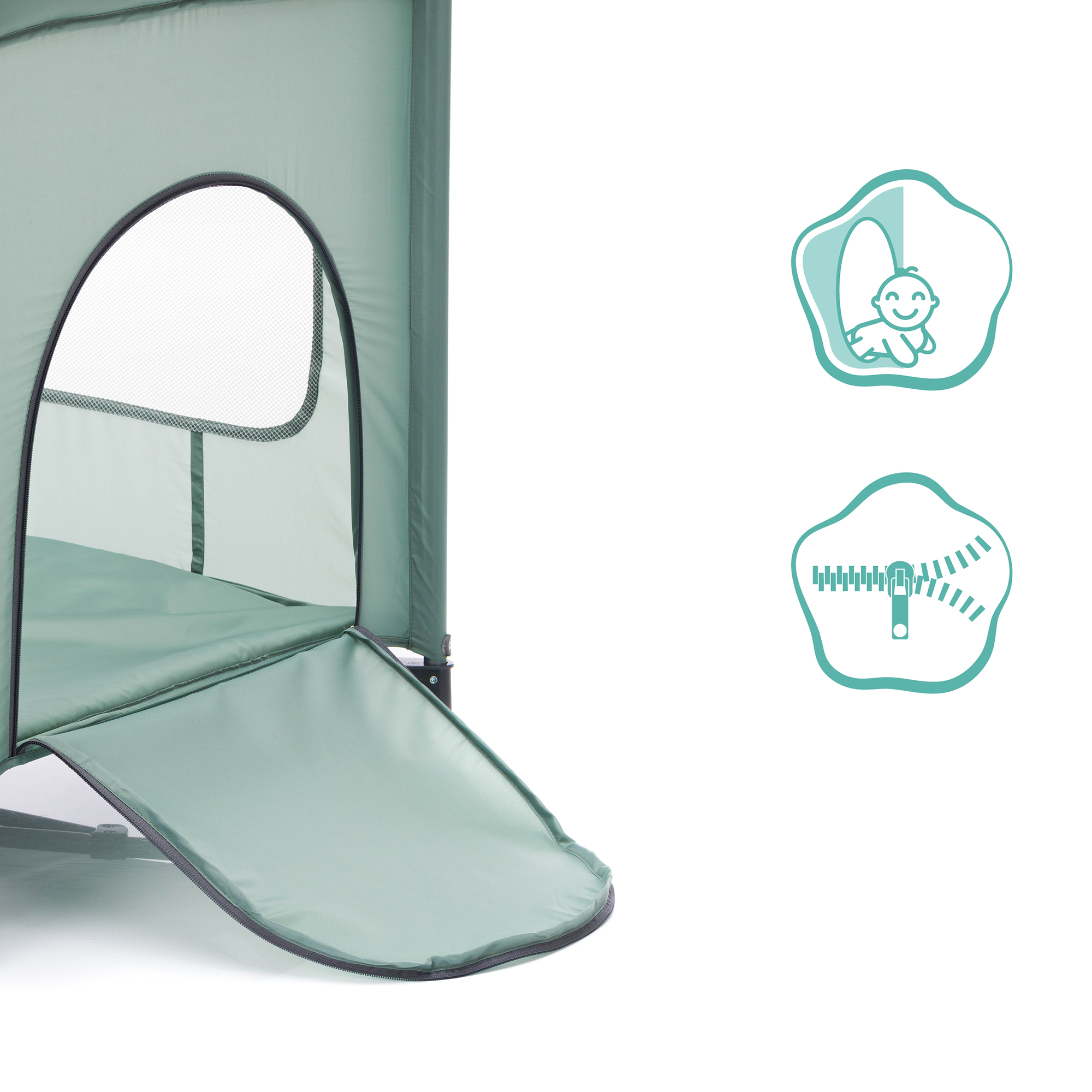 Reisebetten & Zubehör, fillikid, Grün – Produktansicht