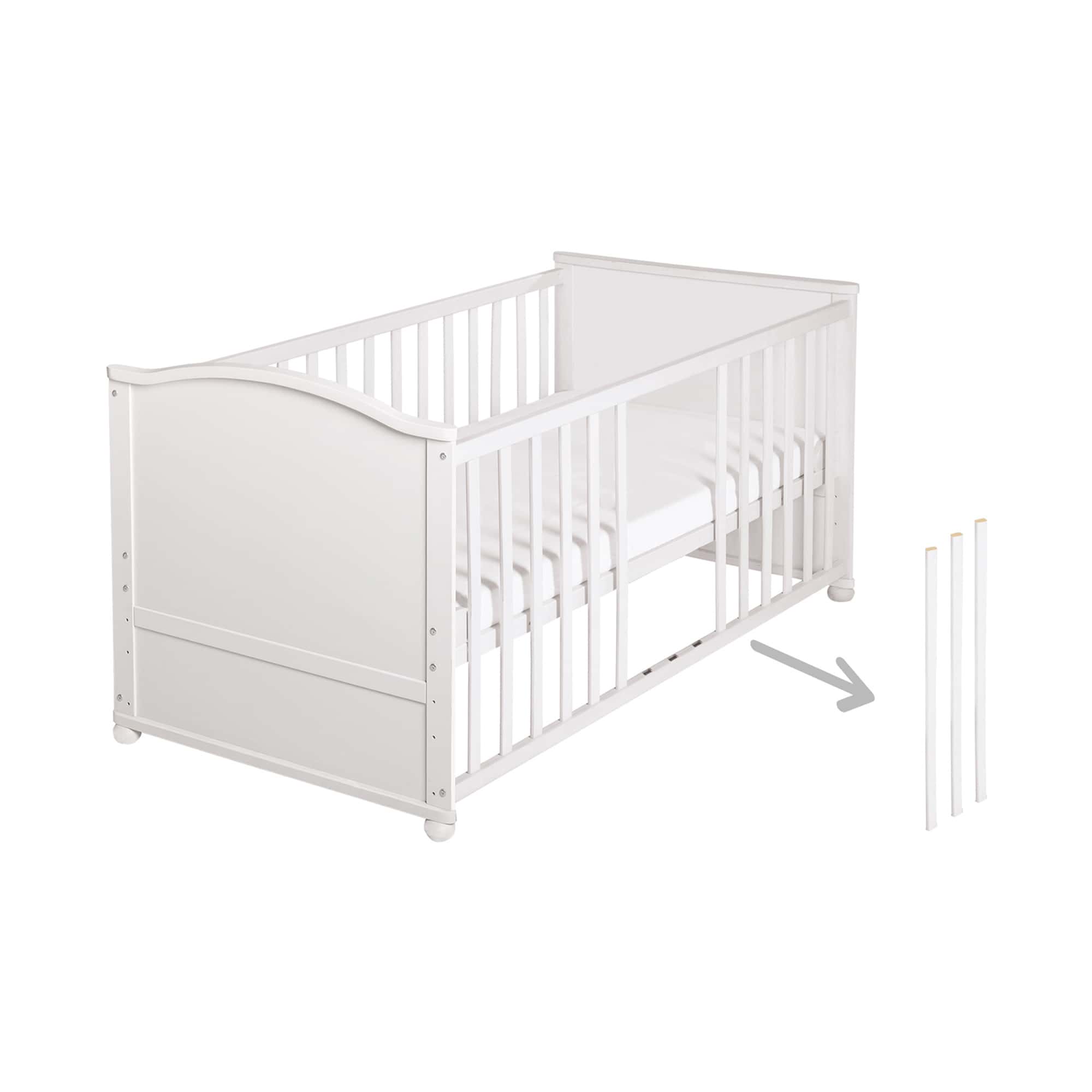 Gitterbetten, roba, Weiß – Produktansicht