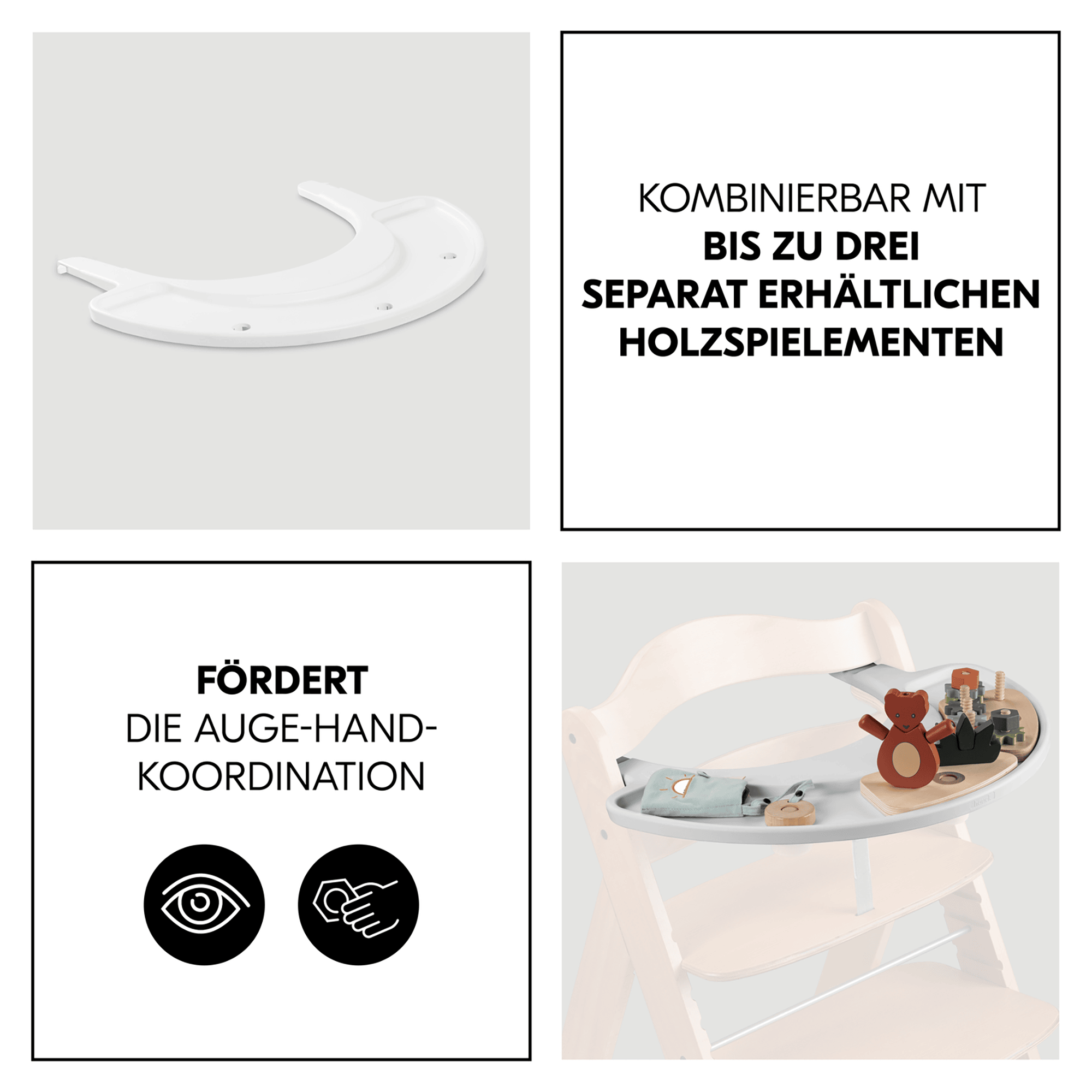 Hochstuhl Zubehör, hauck, Weiß – Produktansicht