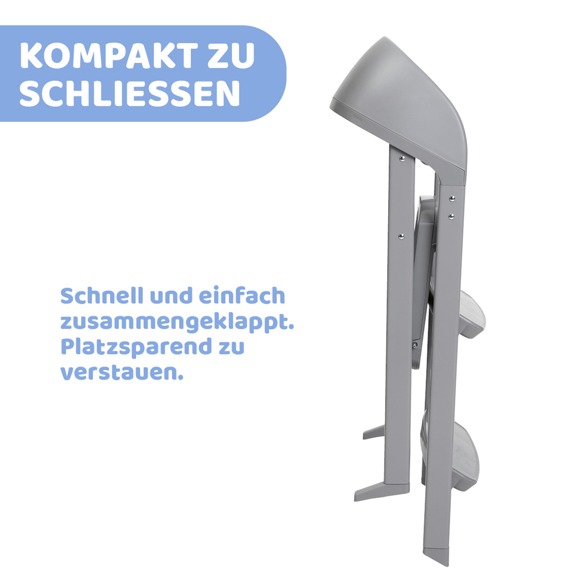 Klapphochstühle, chicco, Grau – Produktansicht