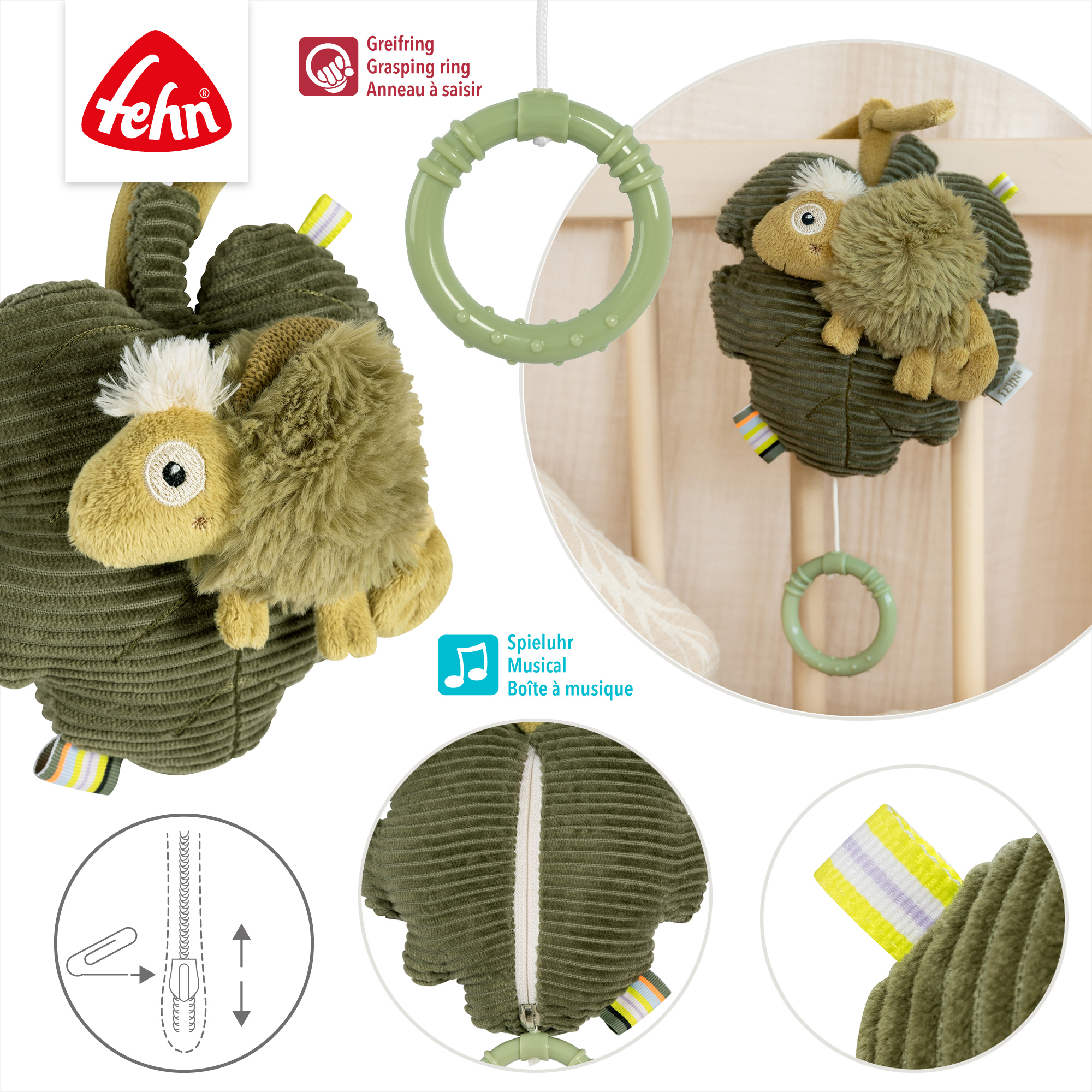 Spieluhren, fehn, Grün – Produktansicht