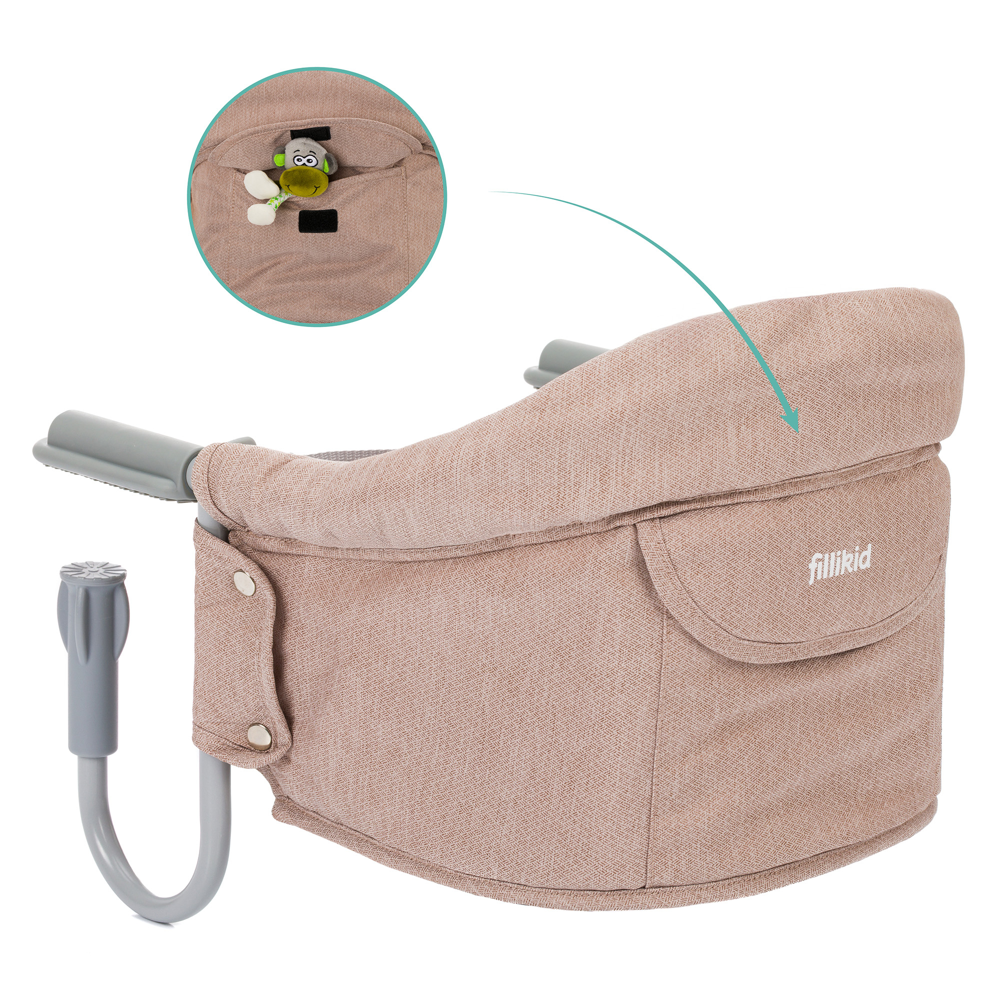 Reisehochstühle, fillikid, Beige – Produktansicht