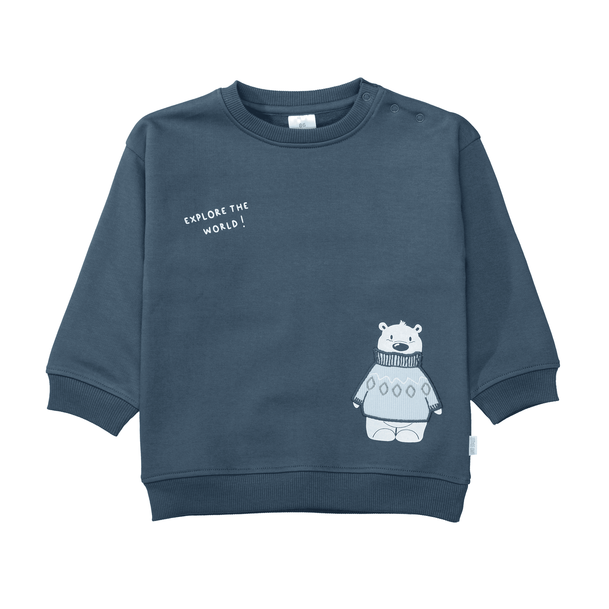 Pullover & Sweatshirts, LITTLE ONE, Blau – Besonderheit: aus 100% Baumwolle