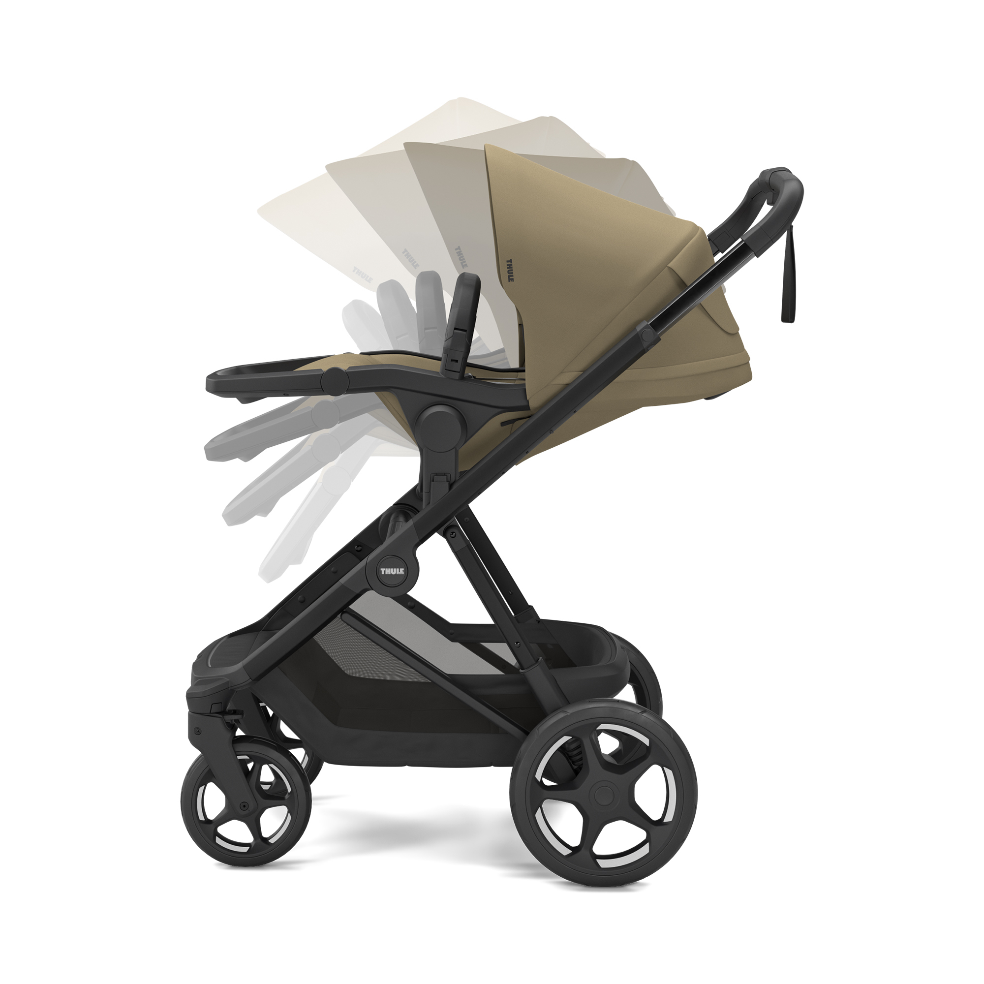 Kombi-Kinderwagen, THULE, Grün – Produktansicht