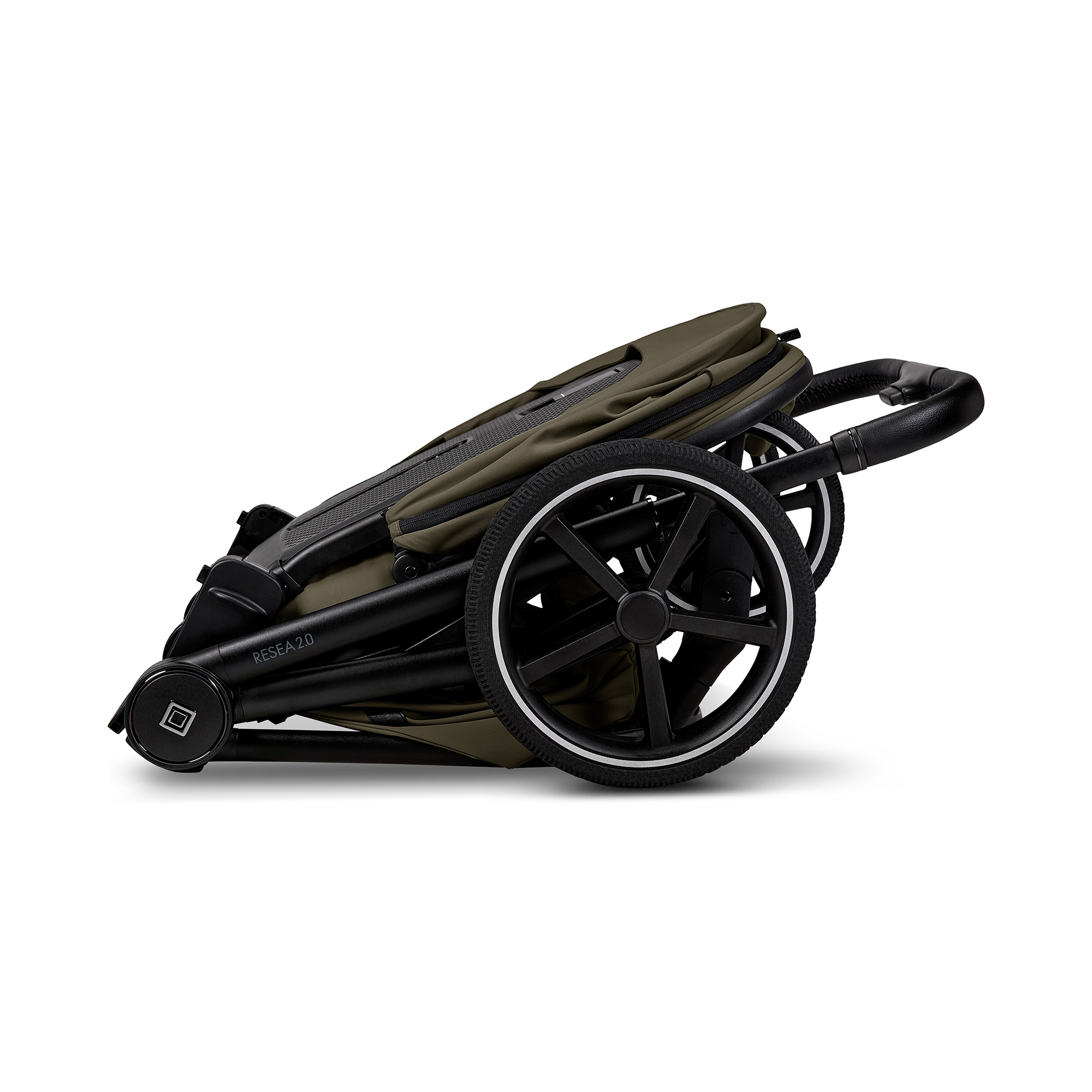 Kombi-Kinderwagen, MOON, Grün – Produktansicht